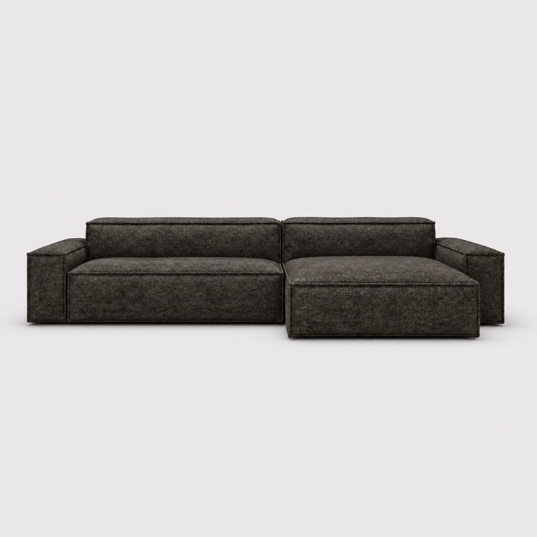 Plume modular sofa chaise modular 300x156x70cm fabric