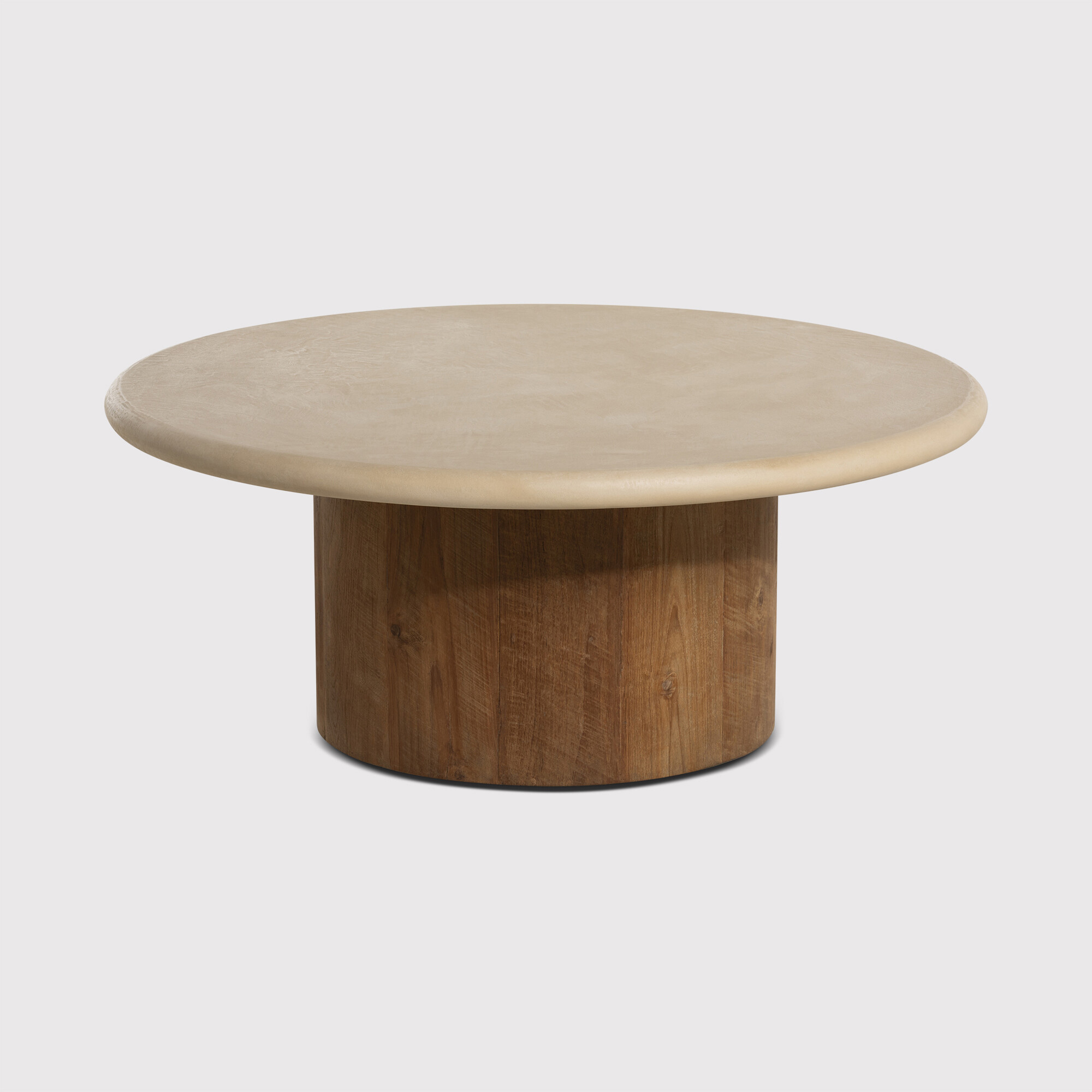 View Old java panama round coffee table 100x100x40cm in round in brown stone effect View Old java panama round coffee table 100x100x40cm in round in brown stone effect