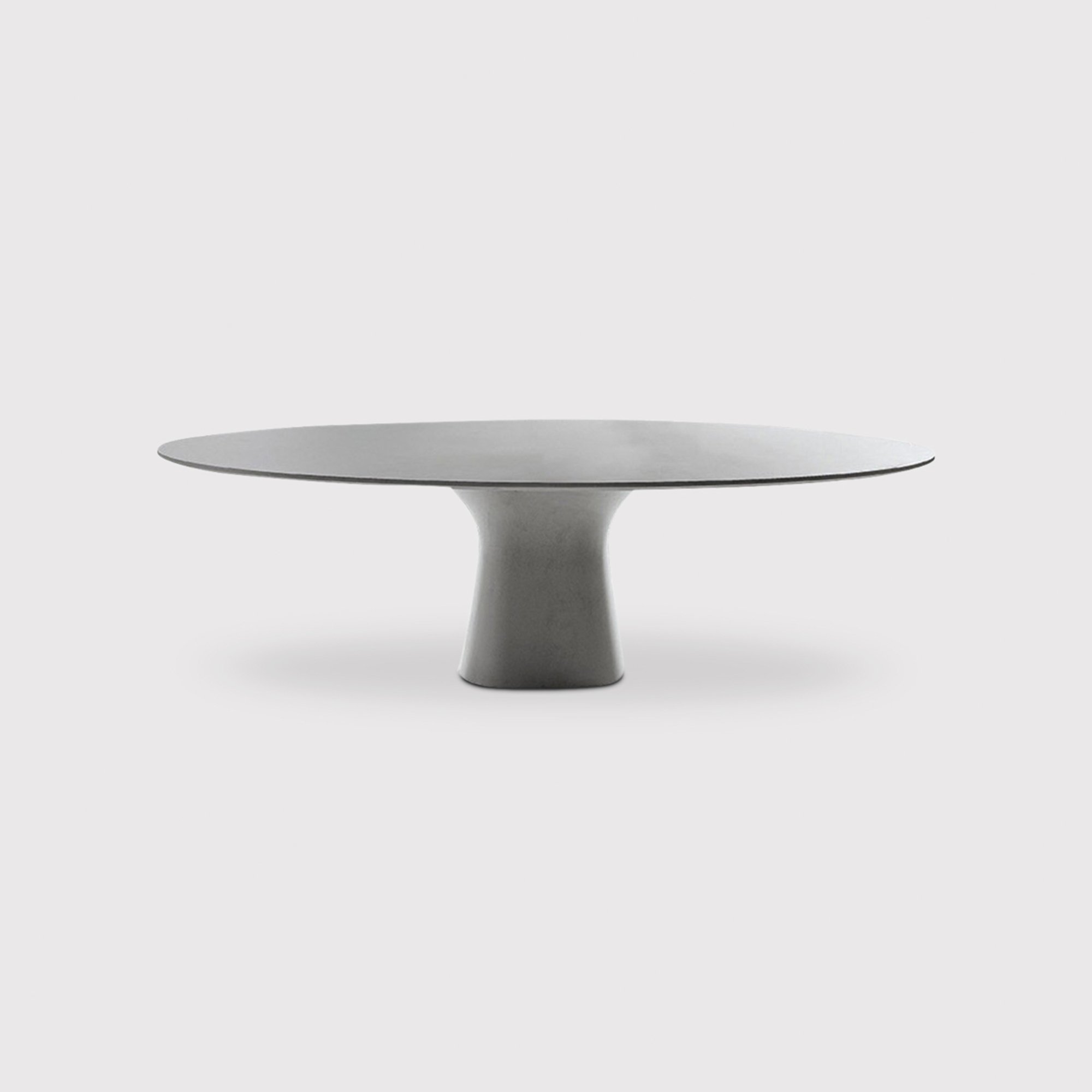 Bontempi Podium Dining Table 250x116x75cm, Round, White | Barker & Stonehouse