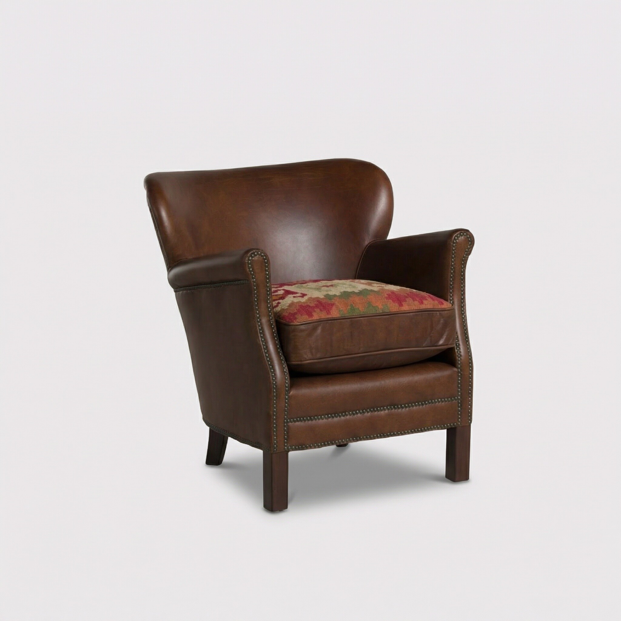 Cavendish armchair in brown leather