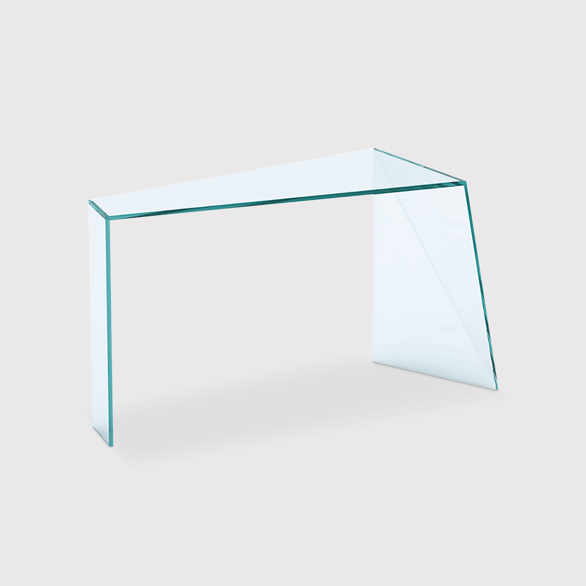 Tonelli Penrose Console Table, Clear Glass | Barker & Stonehouse