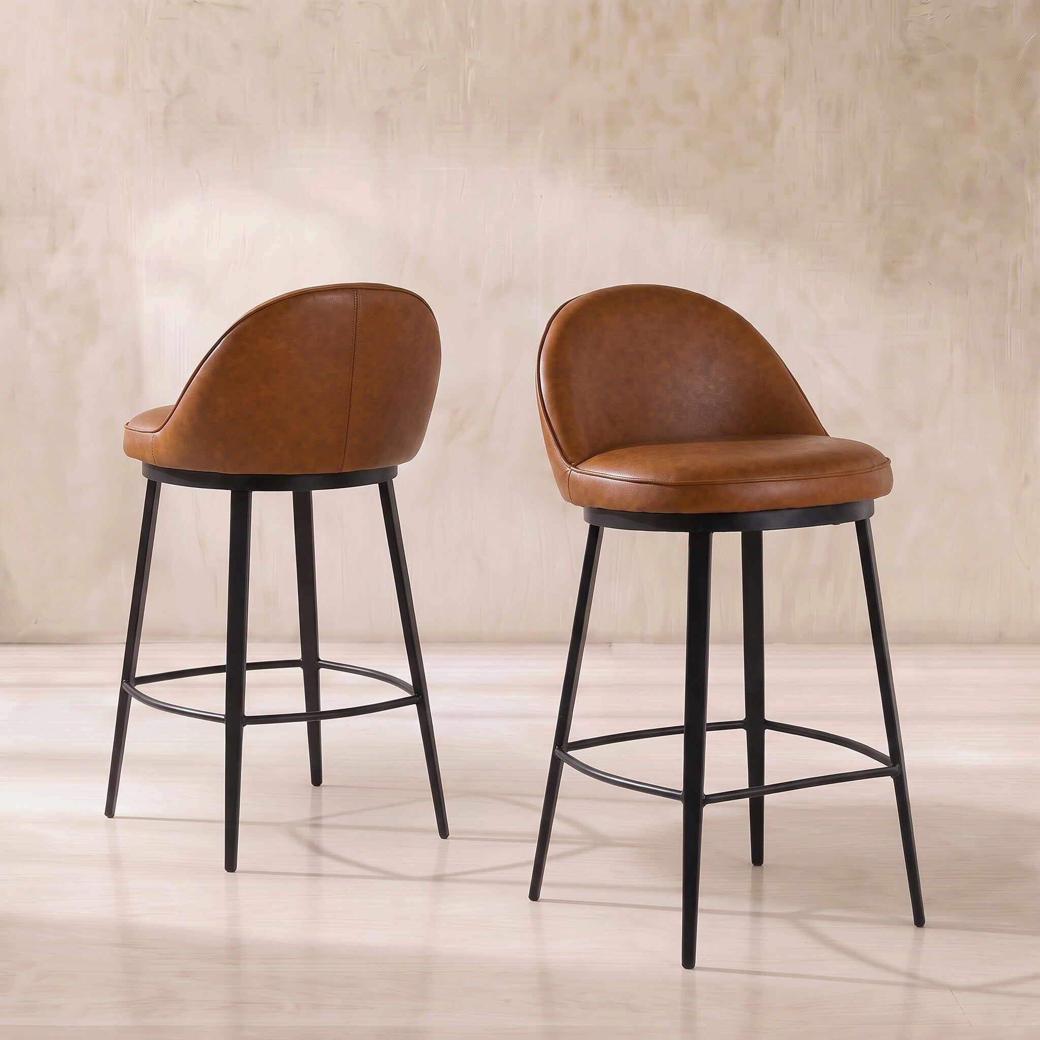 Quebec counter stool in brown