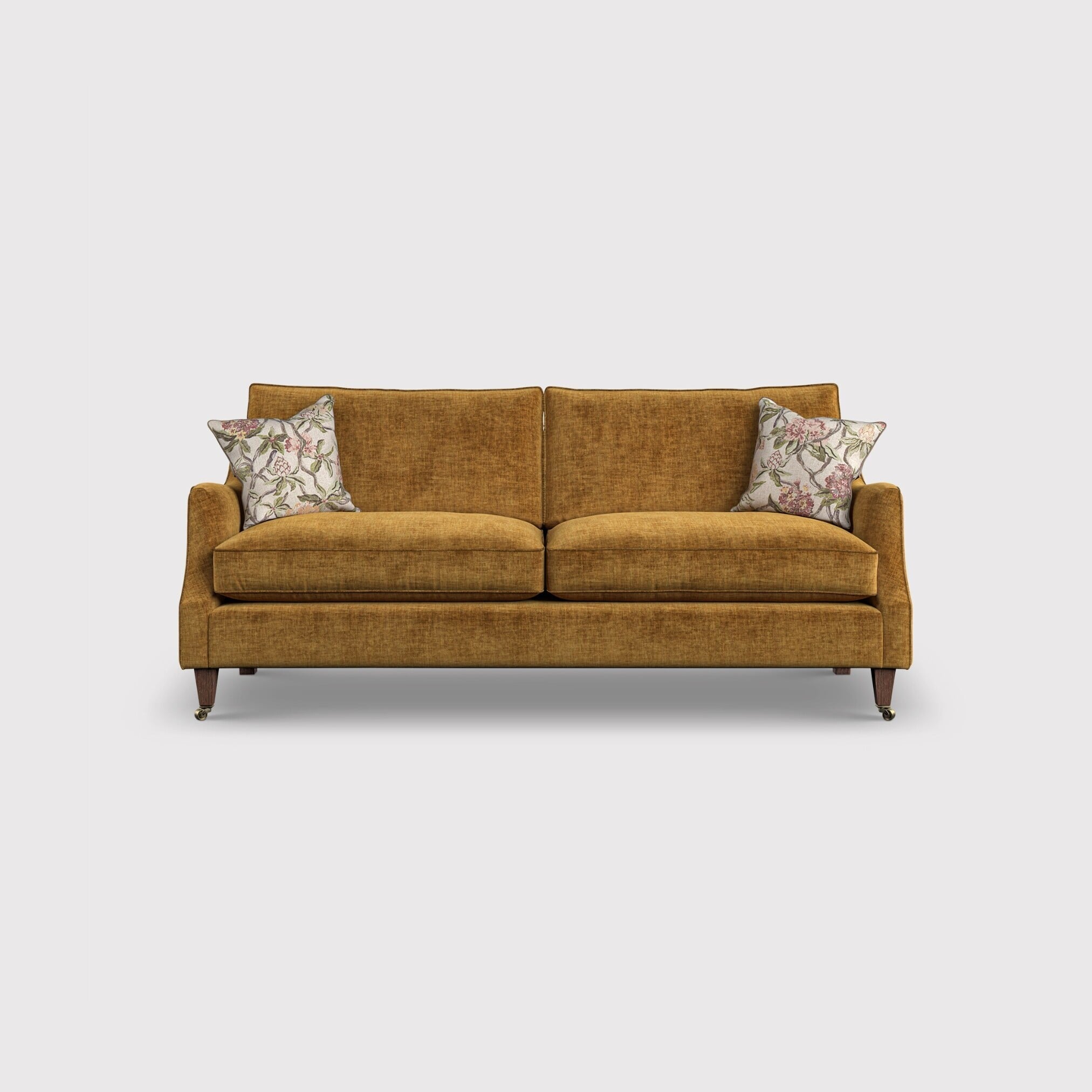 English heritage quarry 26 large sofa- pre-set scatters in orange fabric