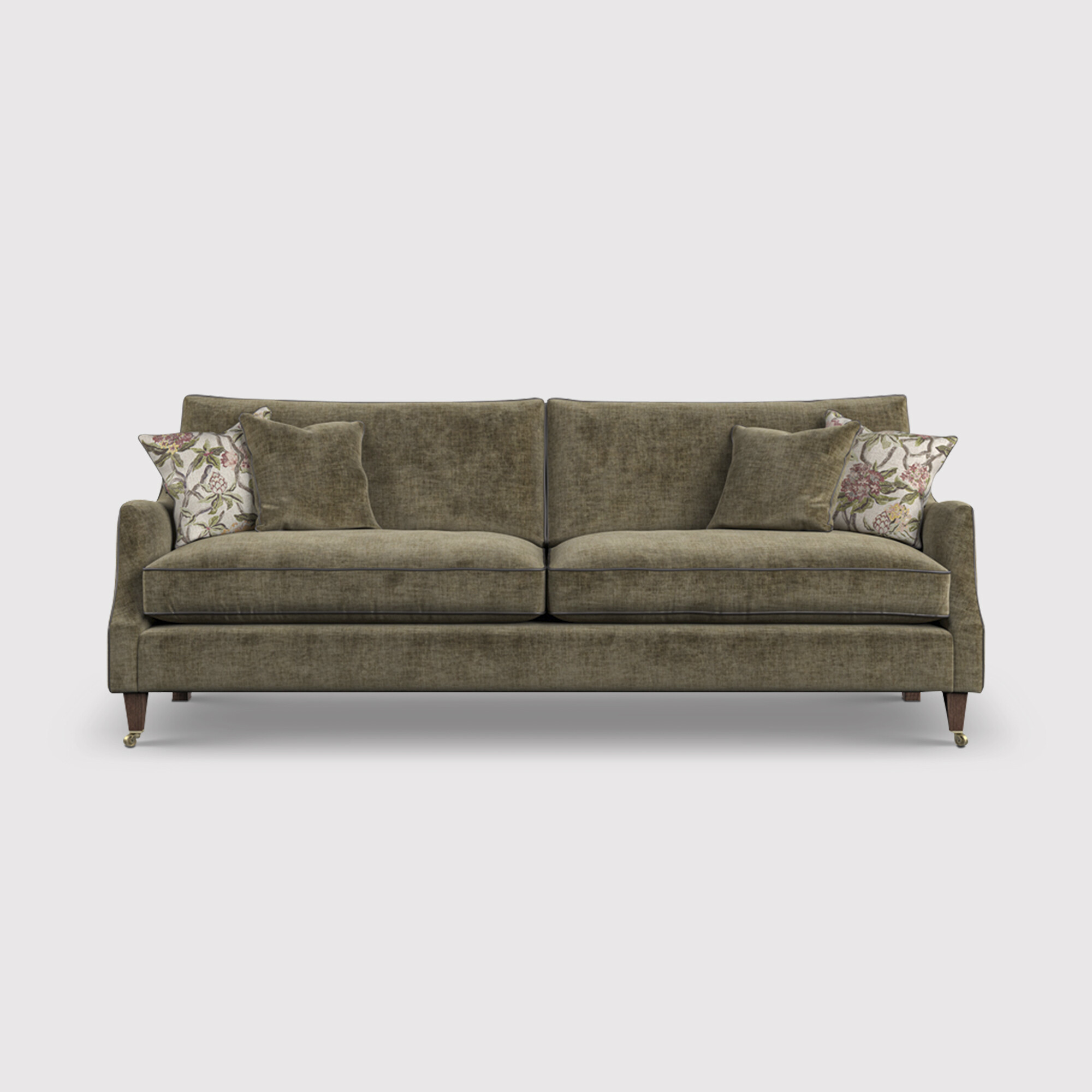 English Heritage Quarry Extra Large Sofa, Green Fabric | Barker & Stonehouse
