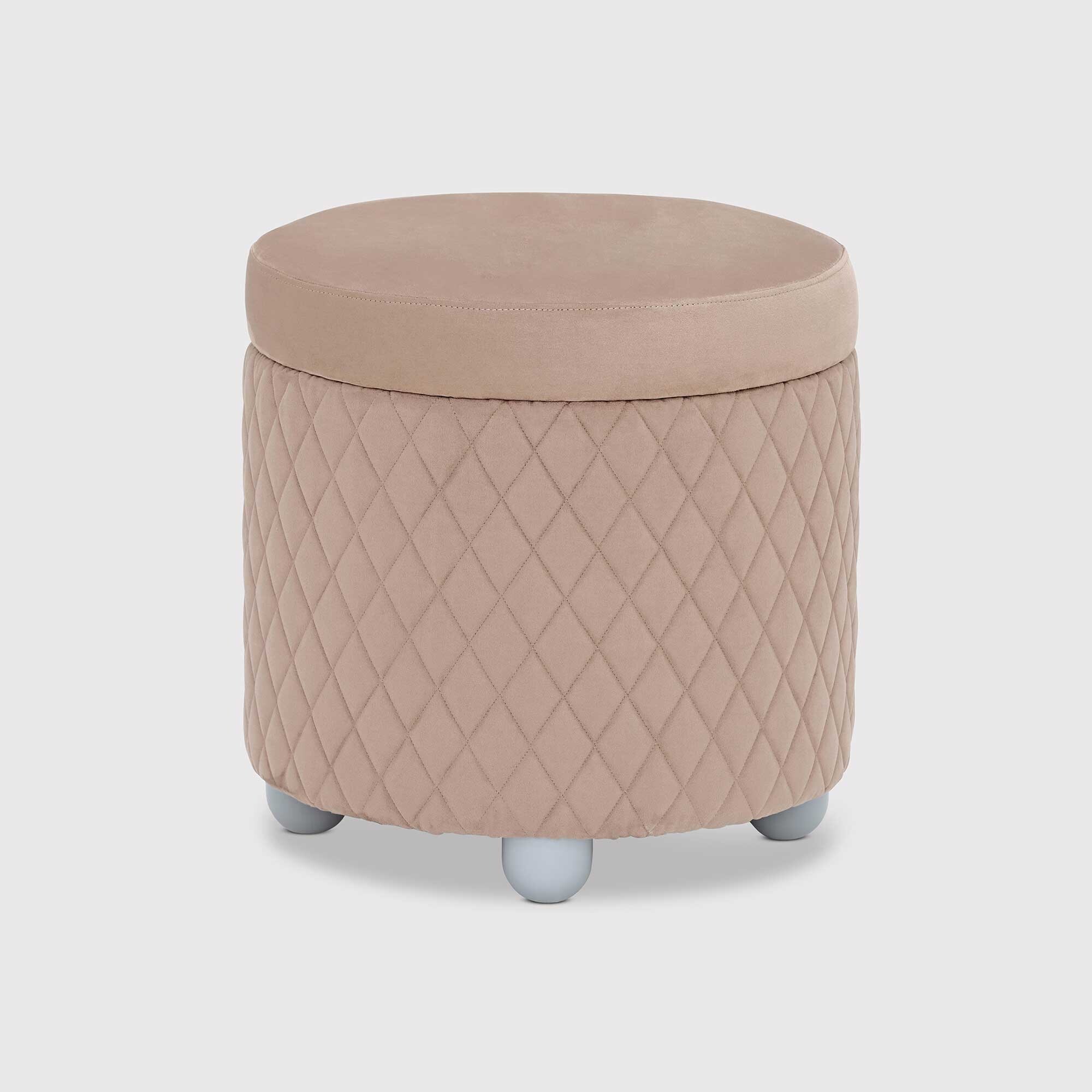 Lutyen Stool Pouf Rombi, Neutral | Barker & Stonehouse