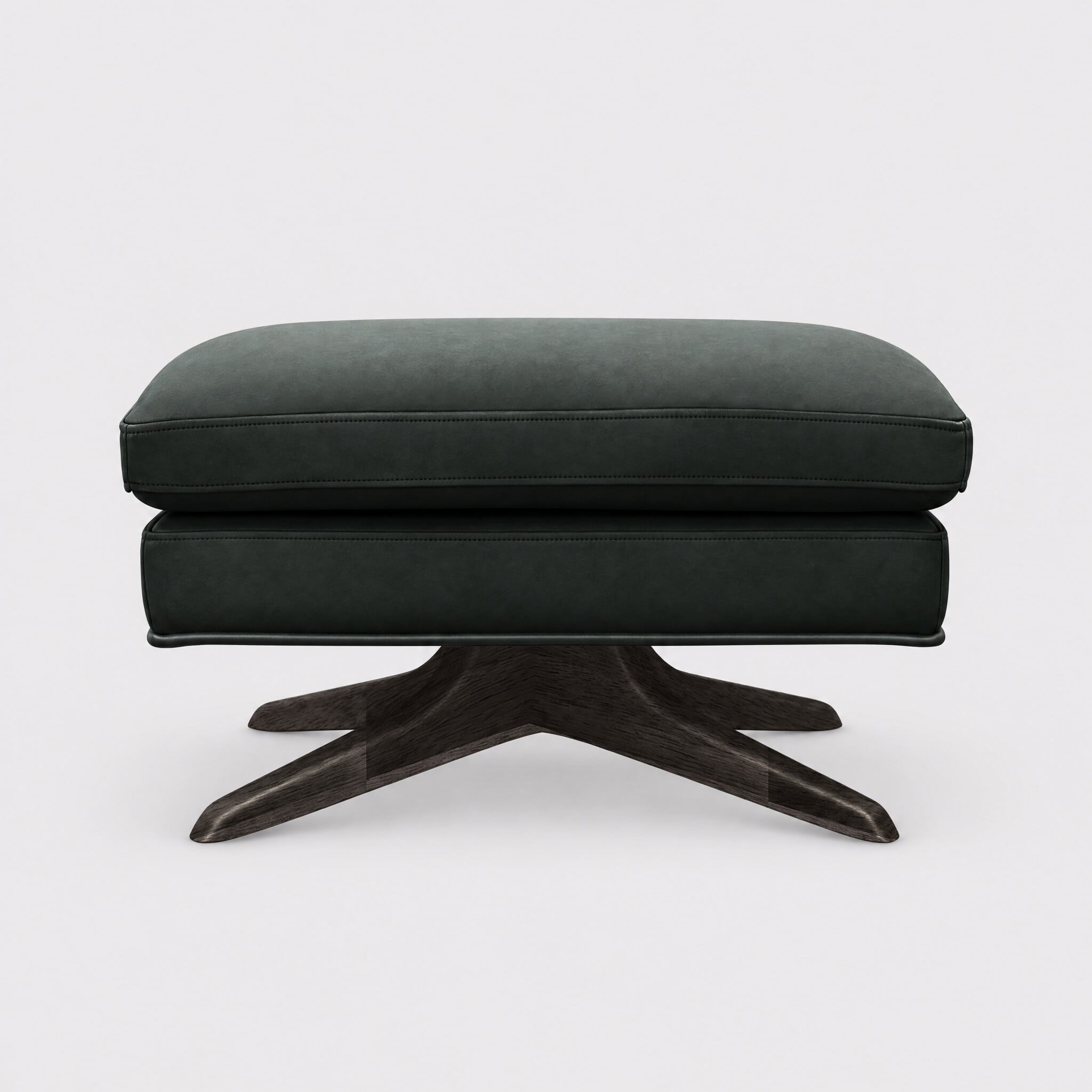 Raphael stool in blue leather