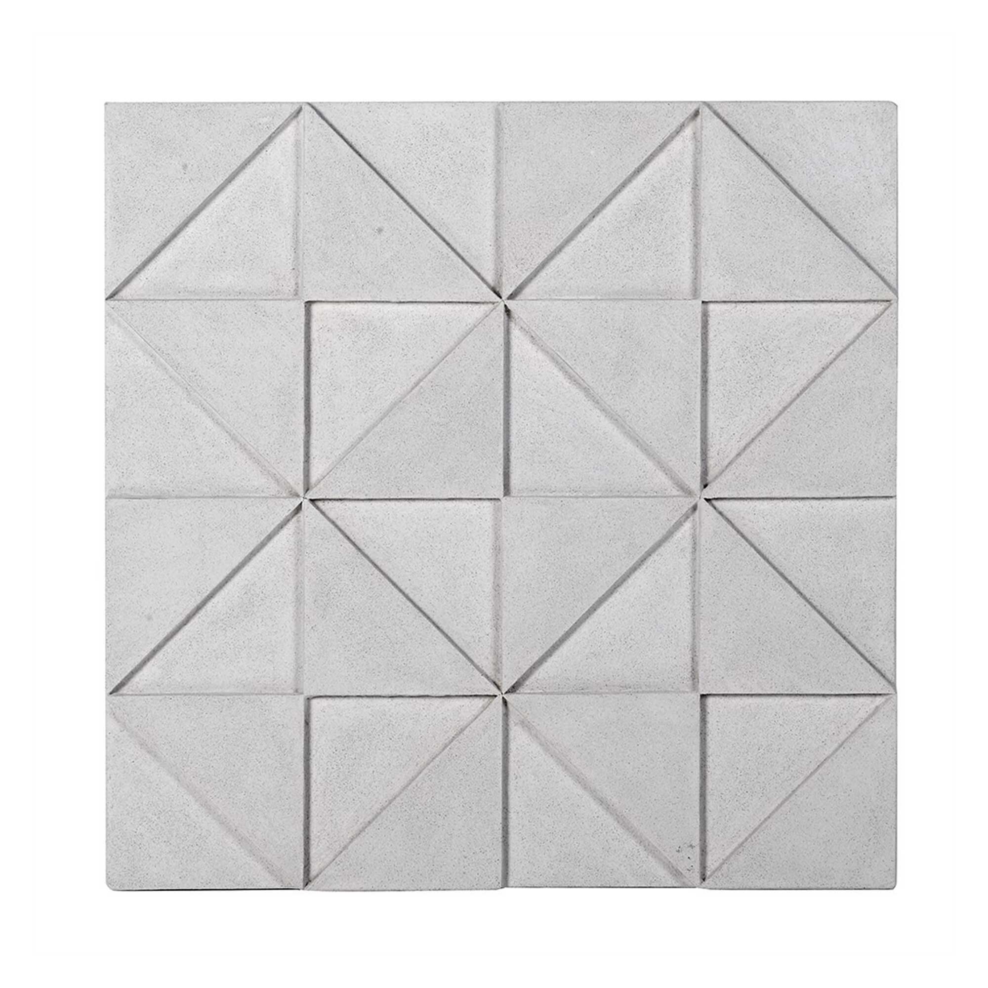 View Raised grid 3d wall art in white wood View Raised grid 3d wall art in white wood