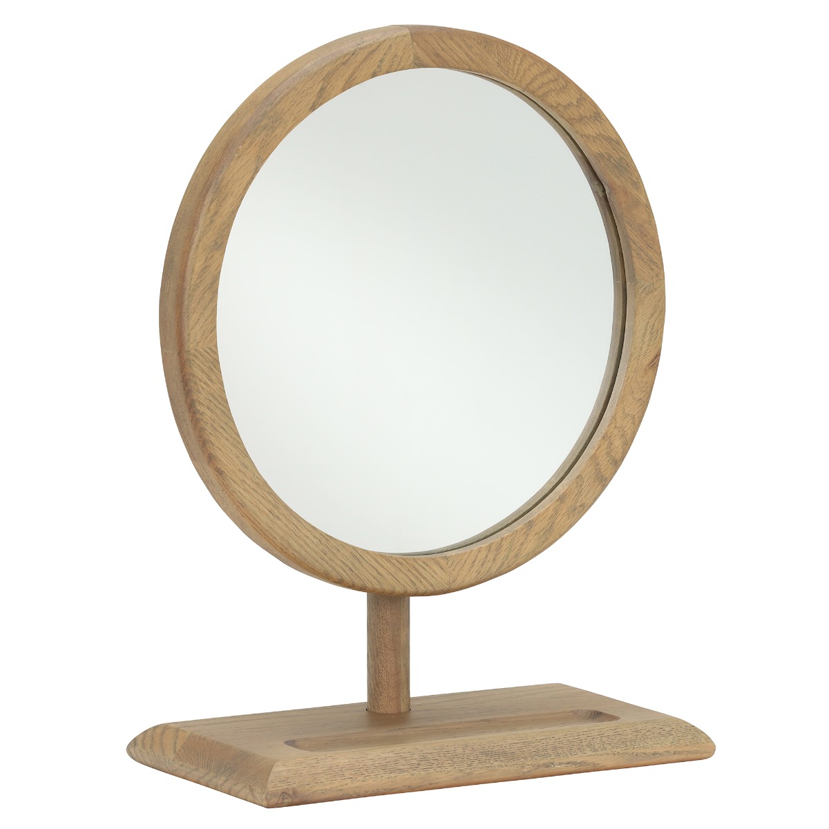 Runswick Mirror, Round, Brown | Barker & Stonehouse