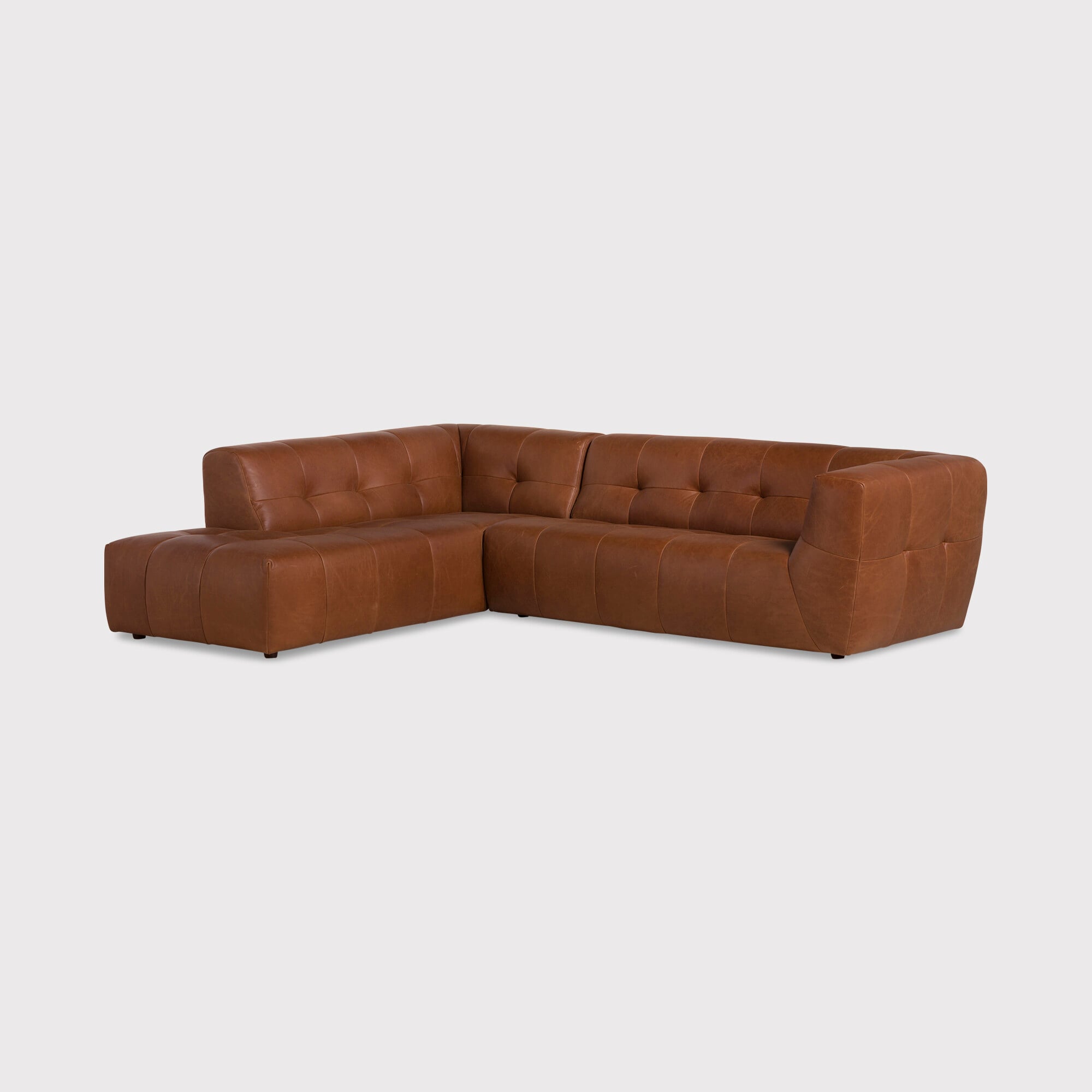 Atticus corner group chaise left corner sofa leather