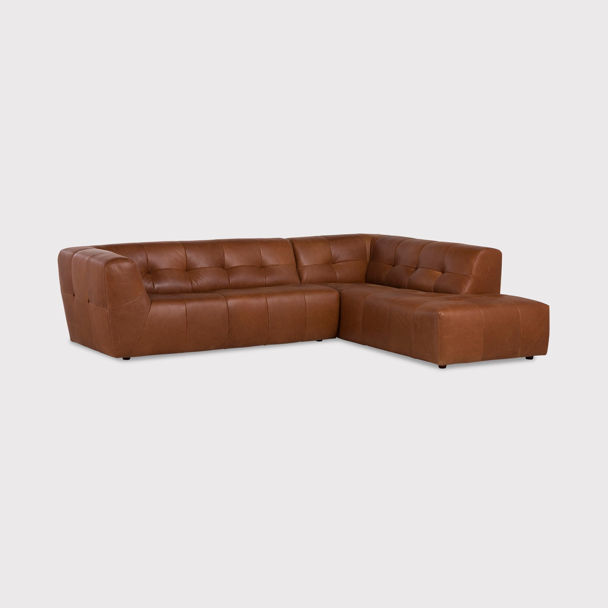 Atticus corner group chaise right corner sofa leather