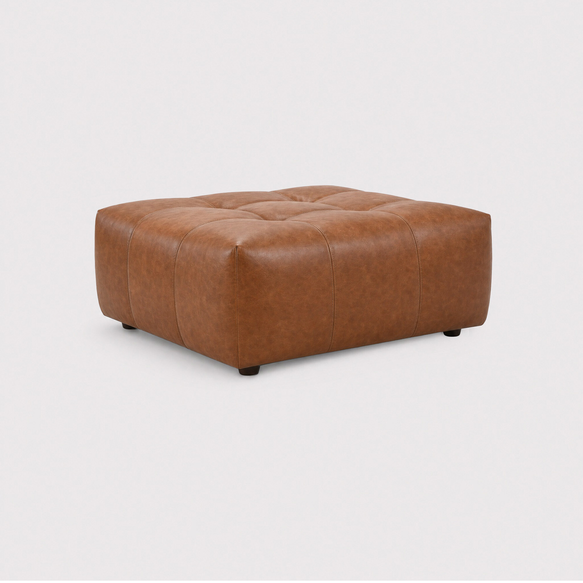 Atticus footstool leather