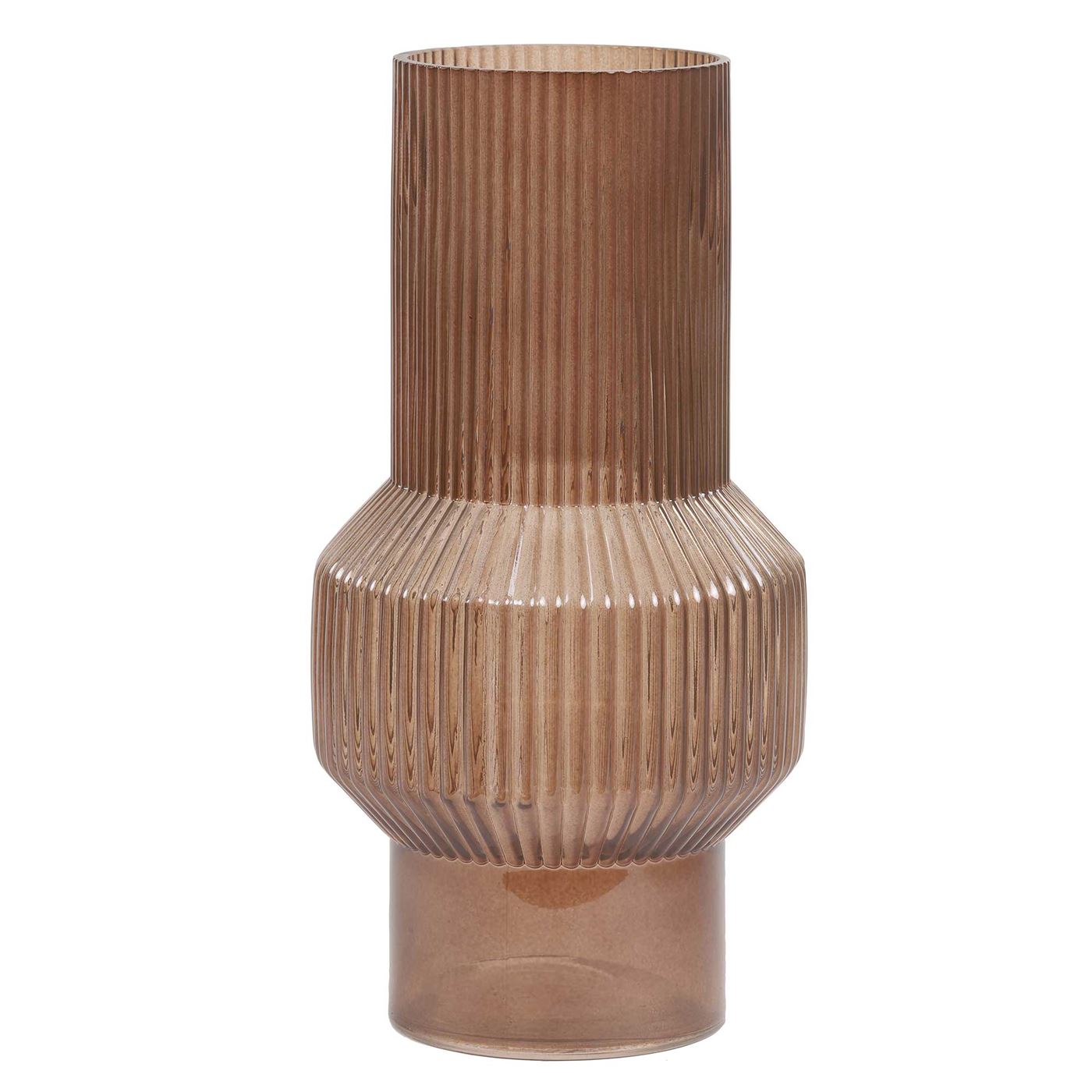 Rust Glass Vase, Brown | Barker & Stonehouse