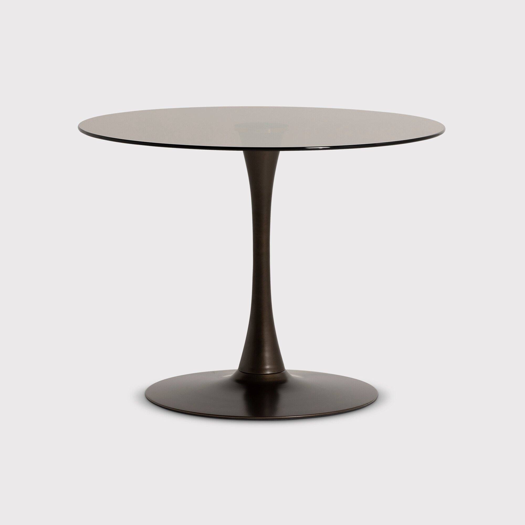 Rumi Round Dining Table 100cm, Round, Brown | Barker & Stonehouse