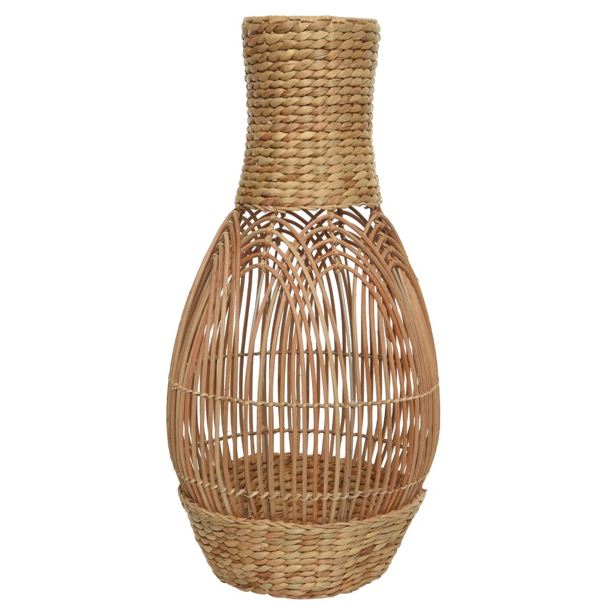 Rattan Vase, Neutral Wood | Barker & Stonehouse