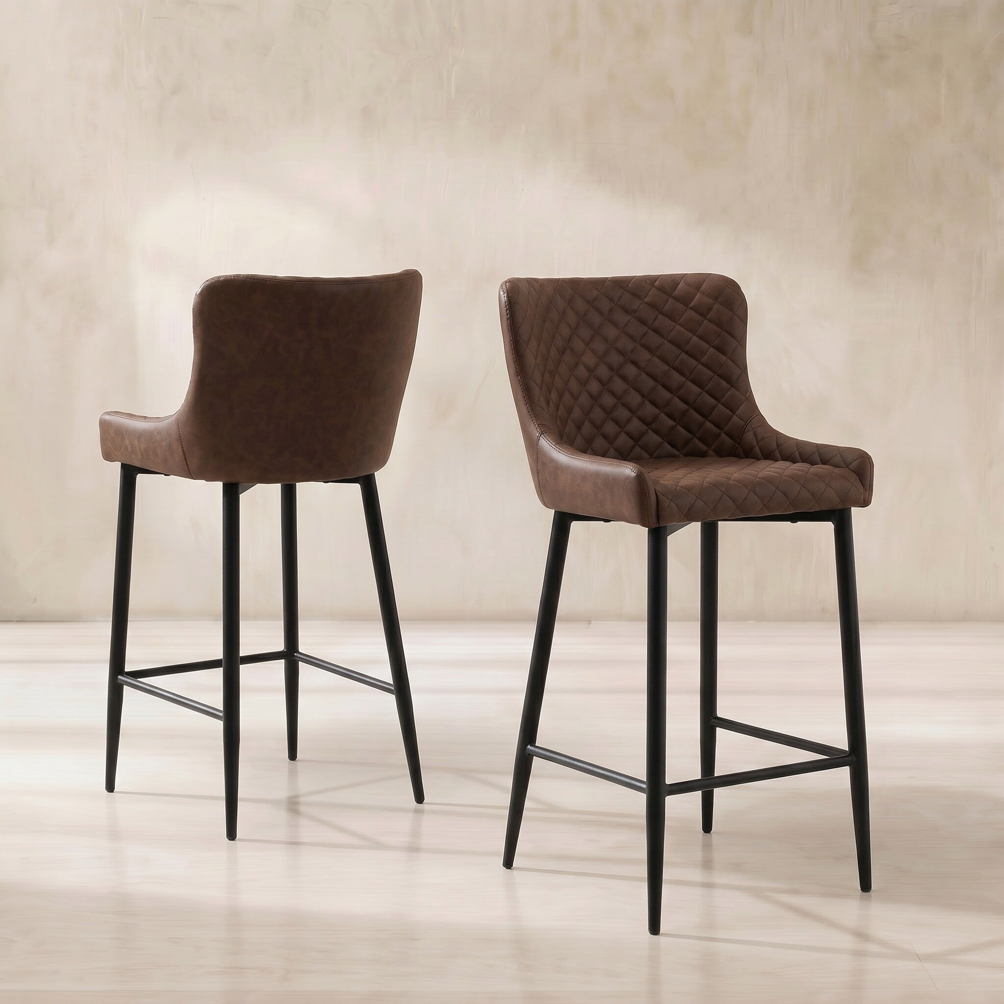 Rivington counter stool in brown
