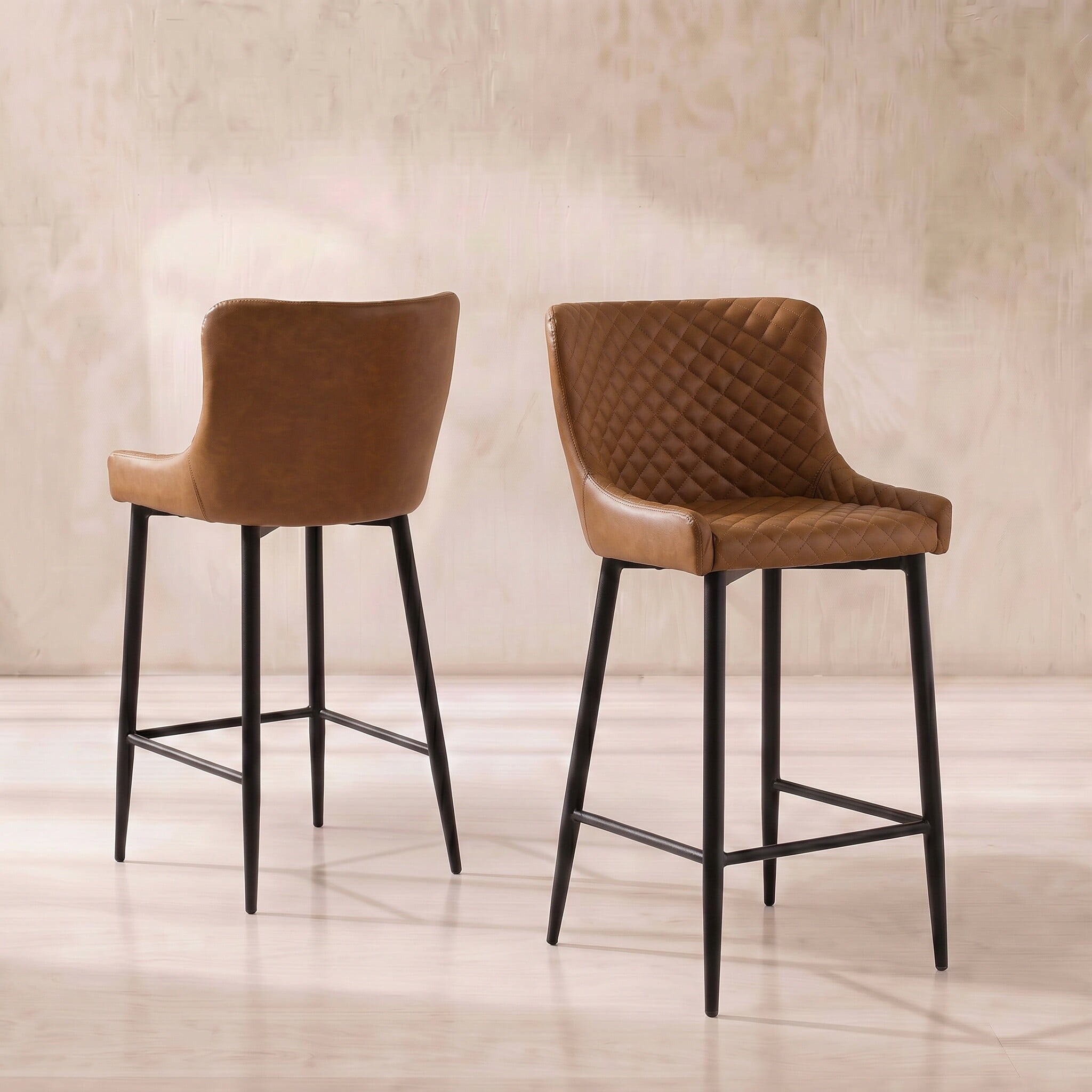 Rivington counter stool in brown