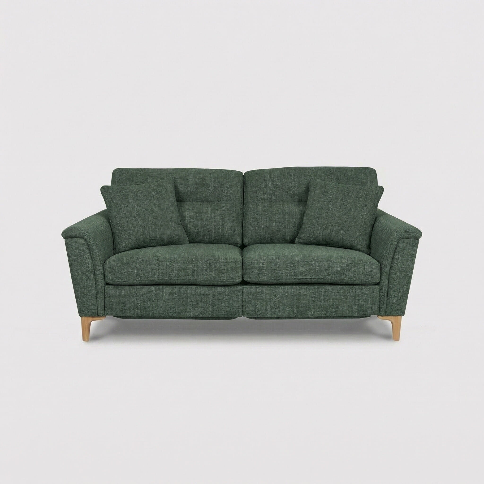 View Ercol sandford motion lounger medium recliner sofa in green fabric View Ercol sandford motion lounger medium recliner sofa in green fabric