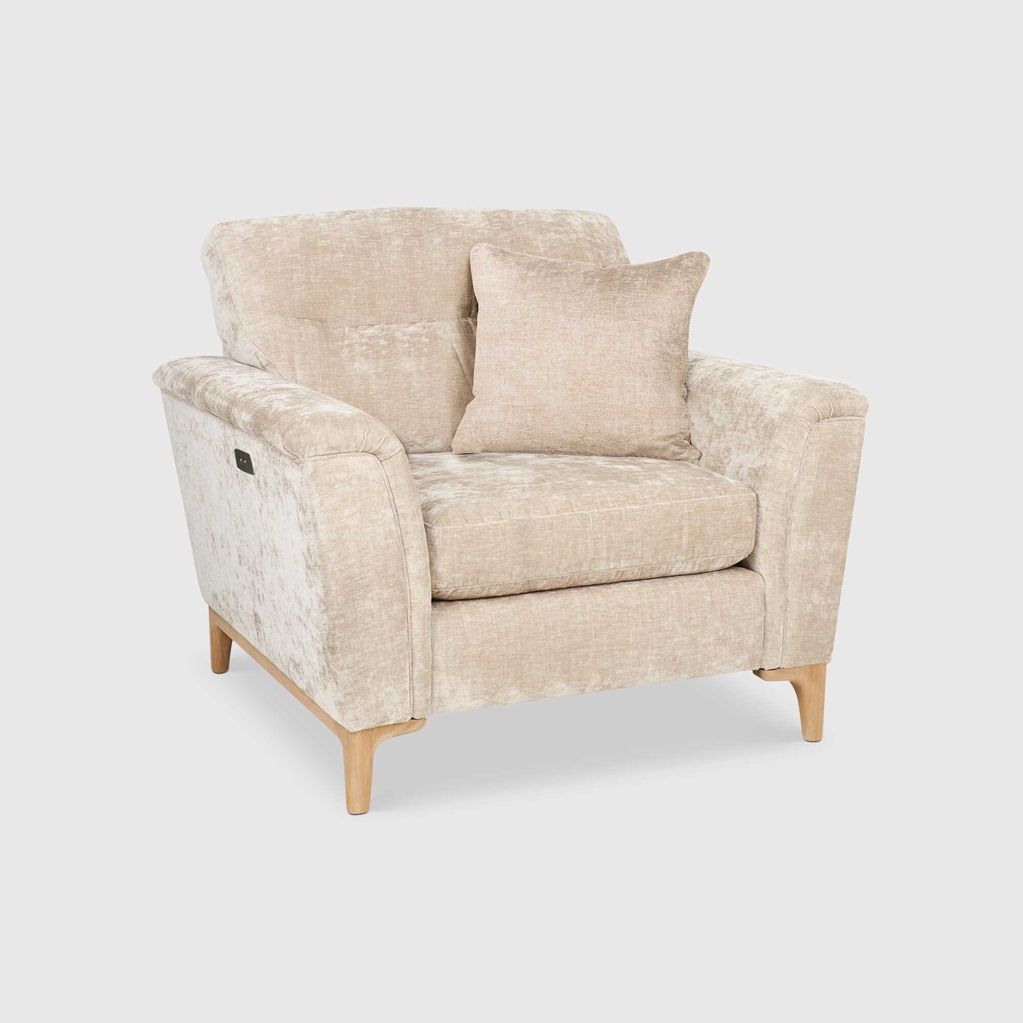 Ercol Sandford Motion Lounger Snuggler Fabric | Barker & Stonehouse