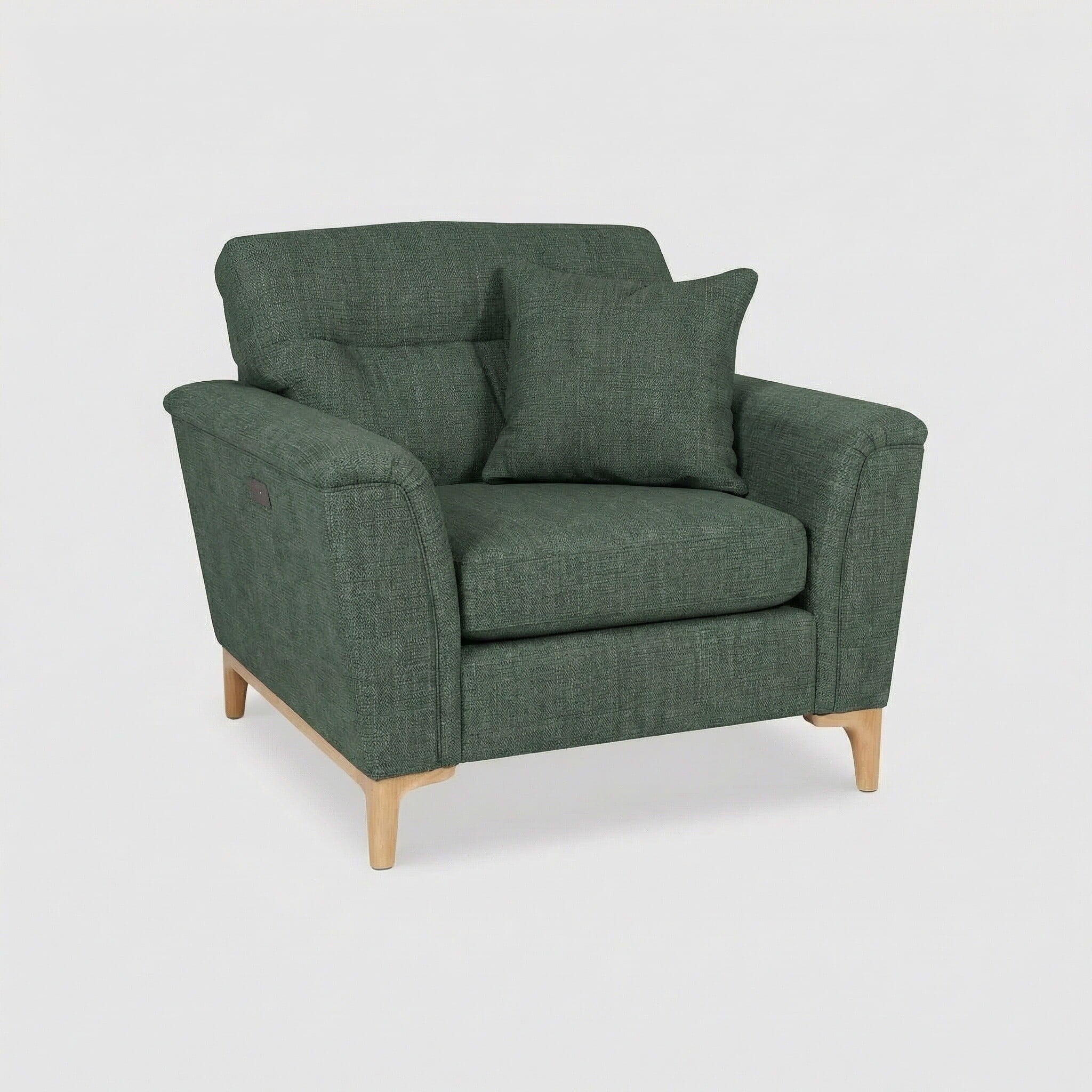 Ercol sandford motion lounger snuggler in green