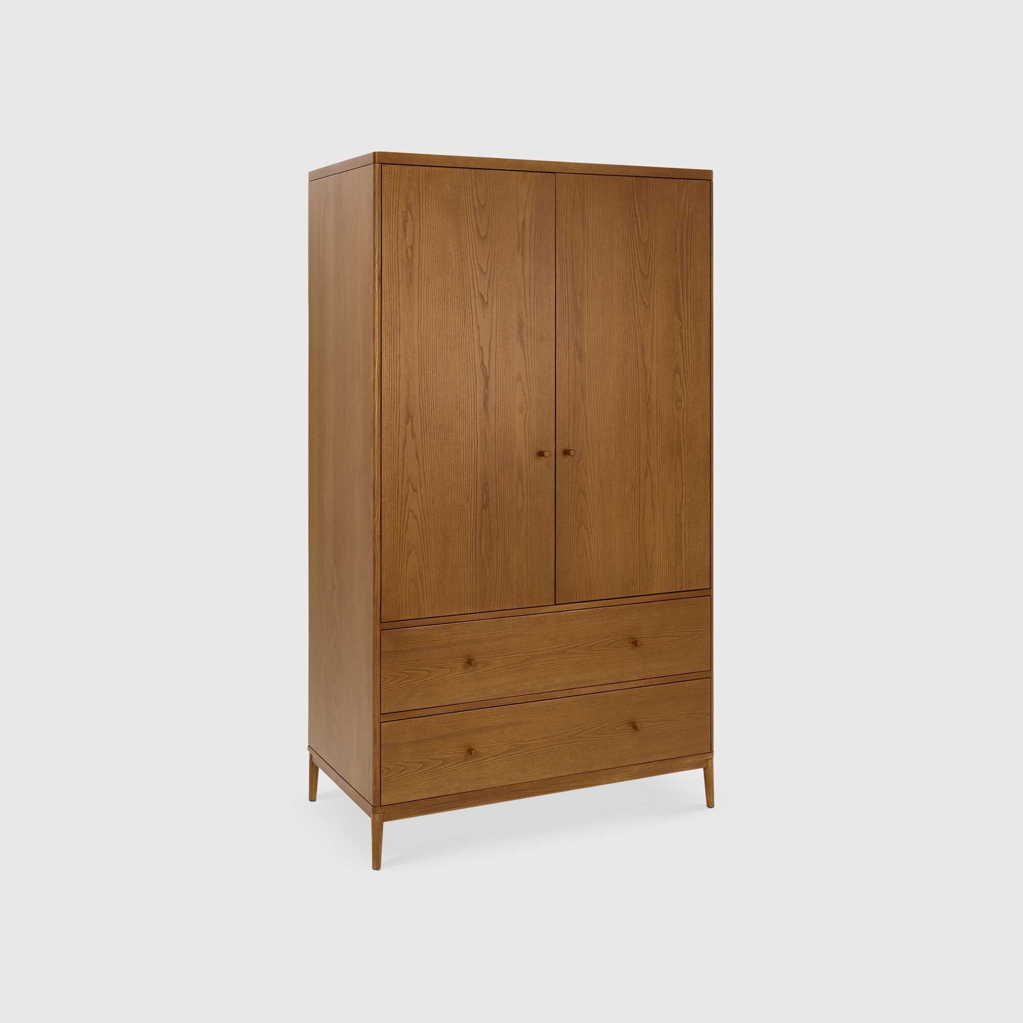 View Ercol salina 2 door wardrobe in neutral wood View Ercol salina 2 door wardrobe in neutral wood