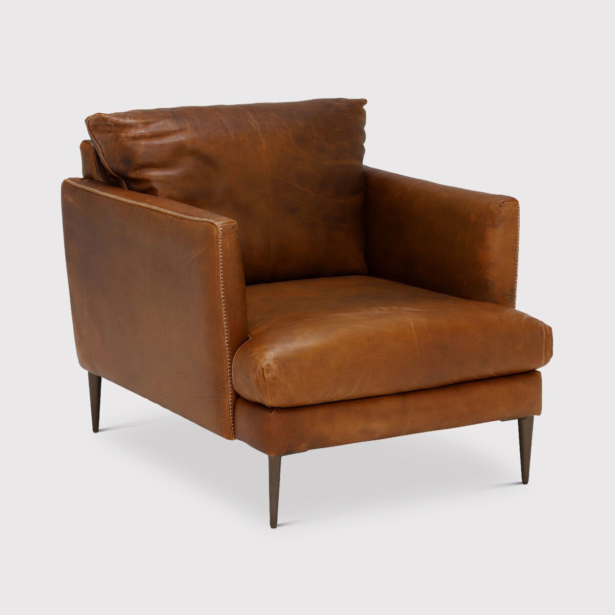 Acacia Armchair, Brown Leather | Barker & Stonehouse