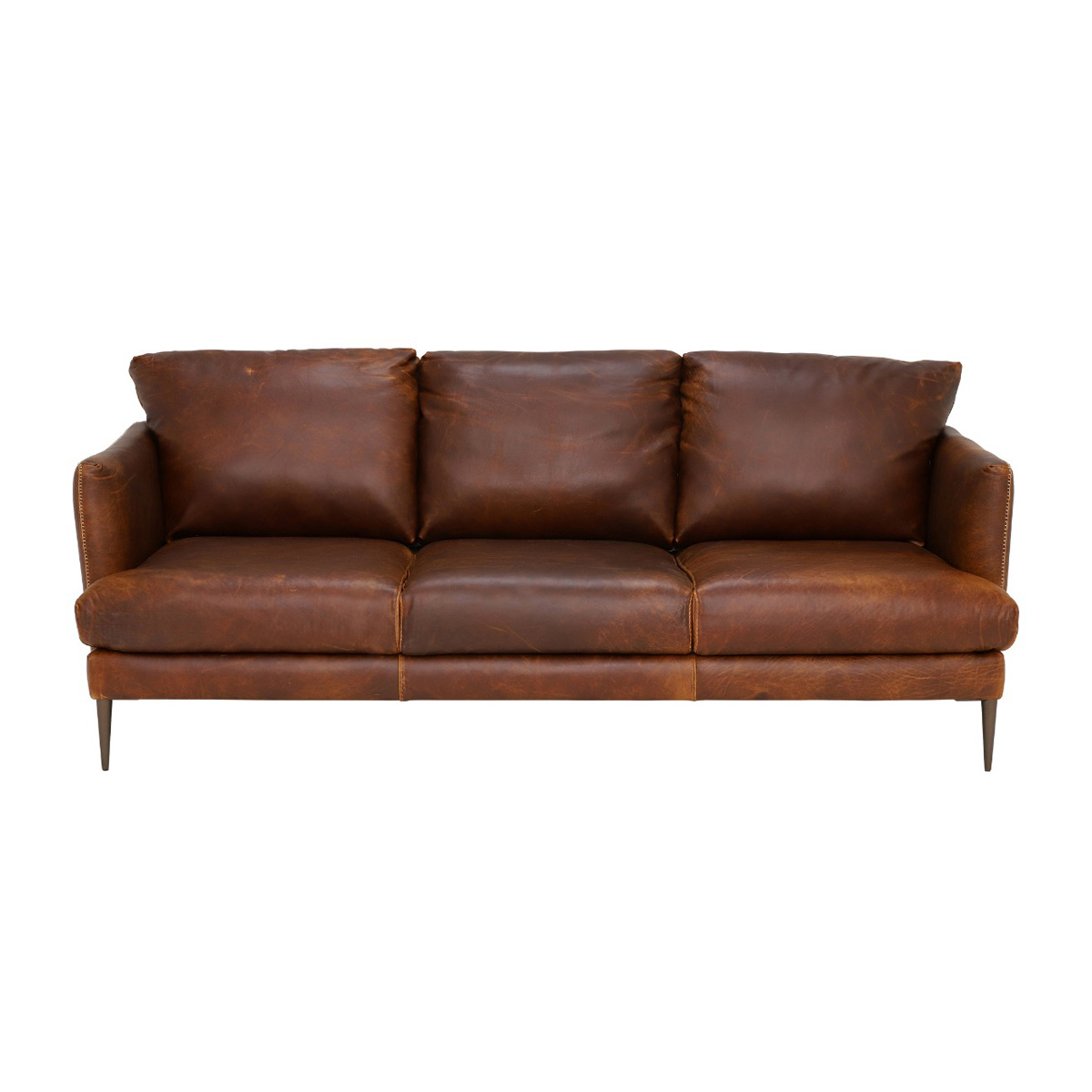 Photo of Acacia sofa in brown leather