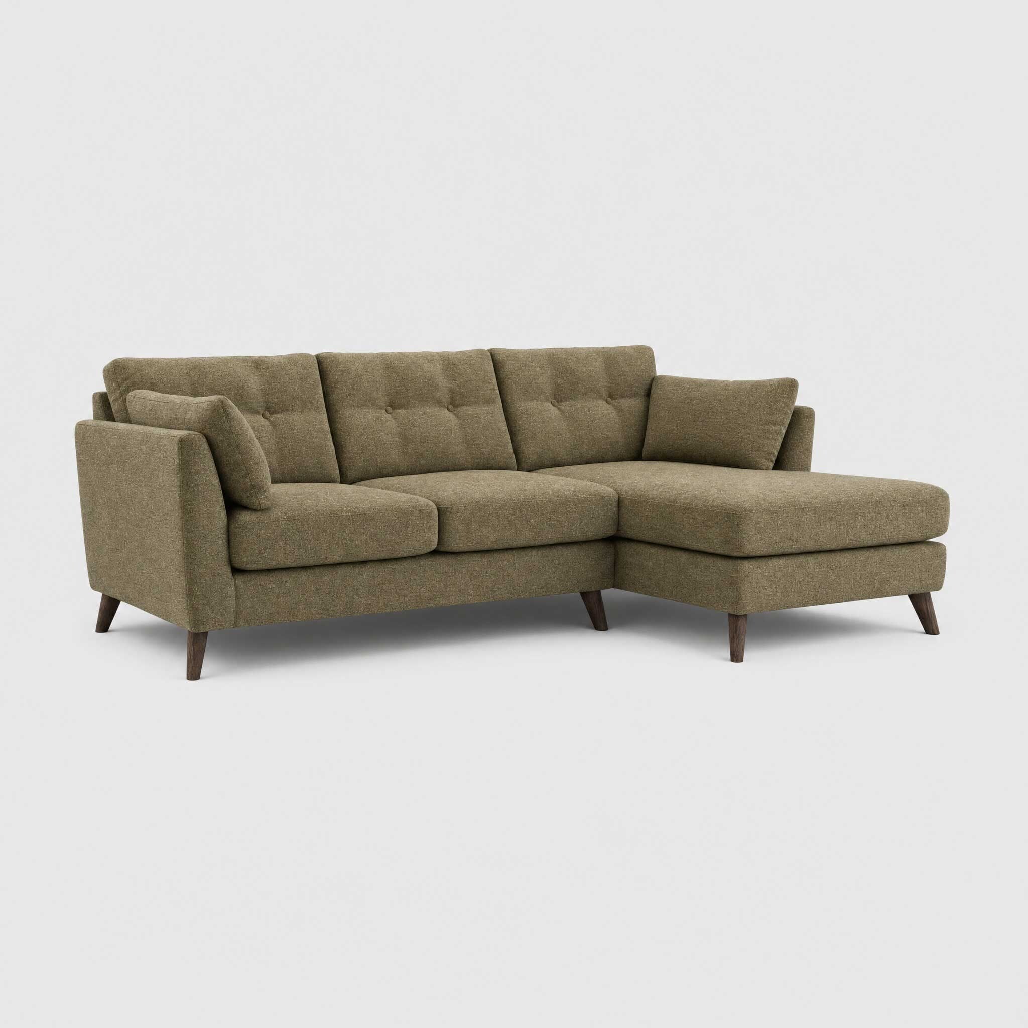 Benton right hand corner chaise corner sofa fabric