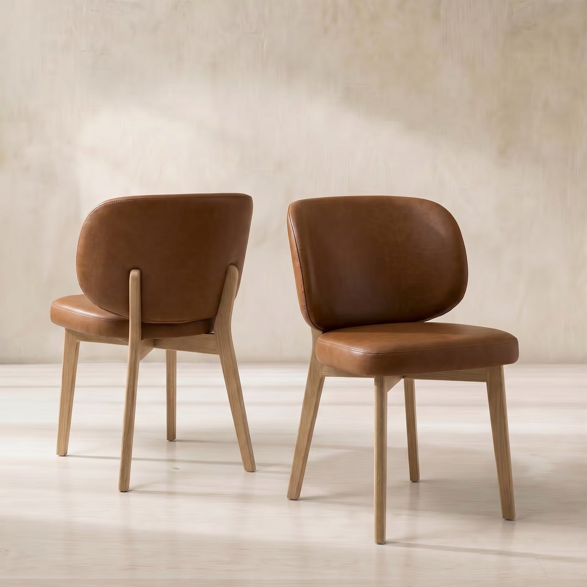 Salla dining chair in brown