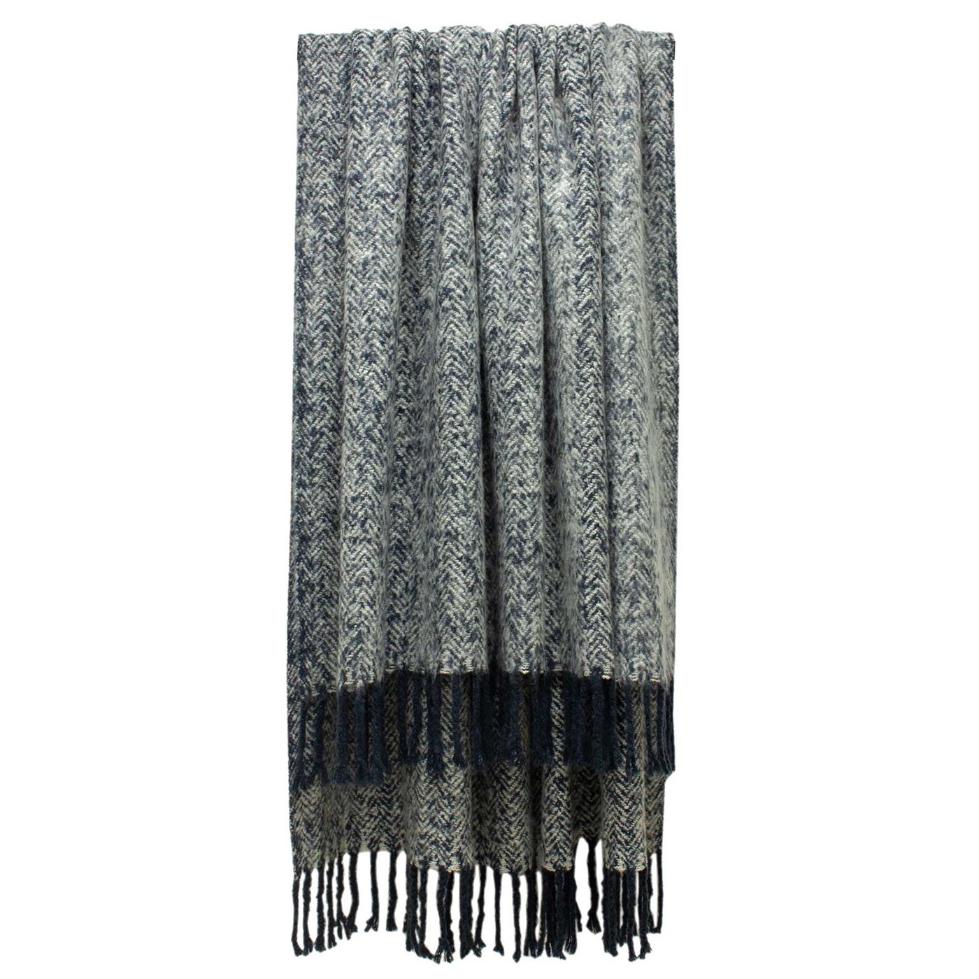 Soft Navy Throw Blanket | Barker & Stonehouse