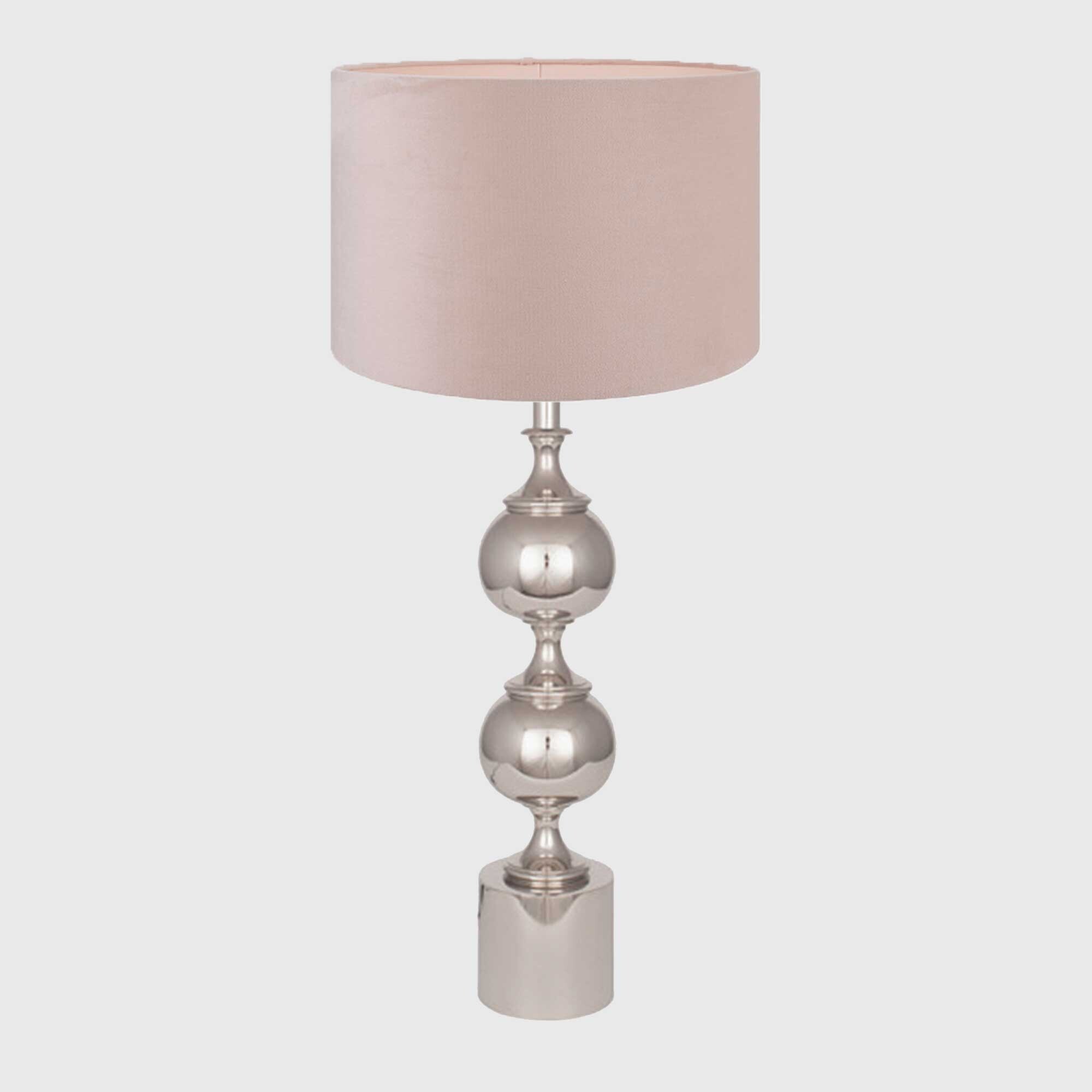 Silver Sculpted Table Lamp Metal | Barker & Stonehouse thumbnail