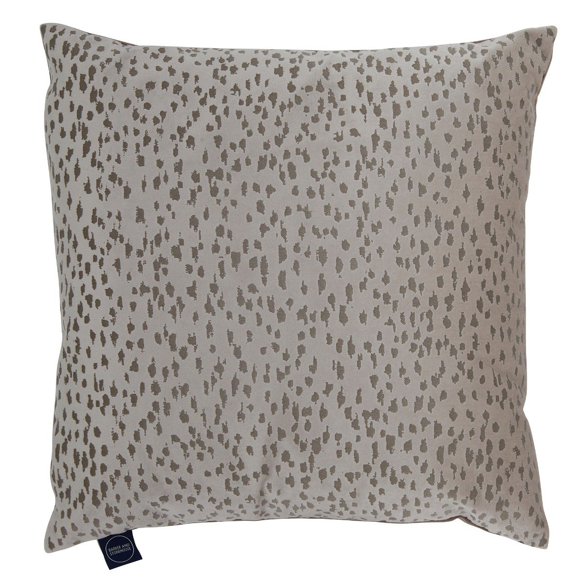 Staris Taupe Cushion, Square Fabric | Barker & Stonehouse