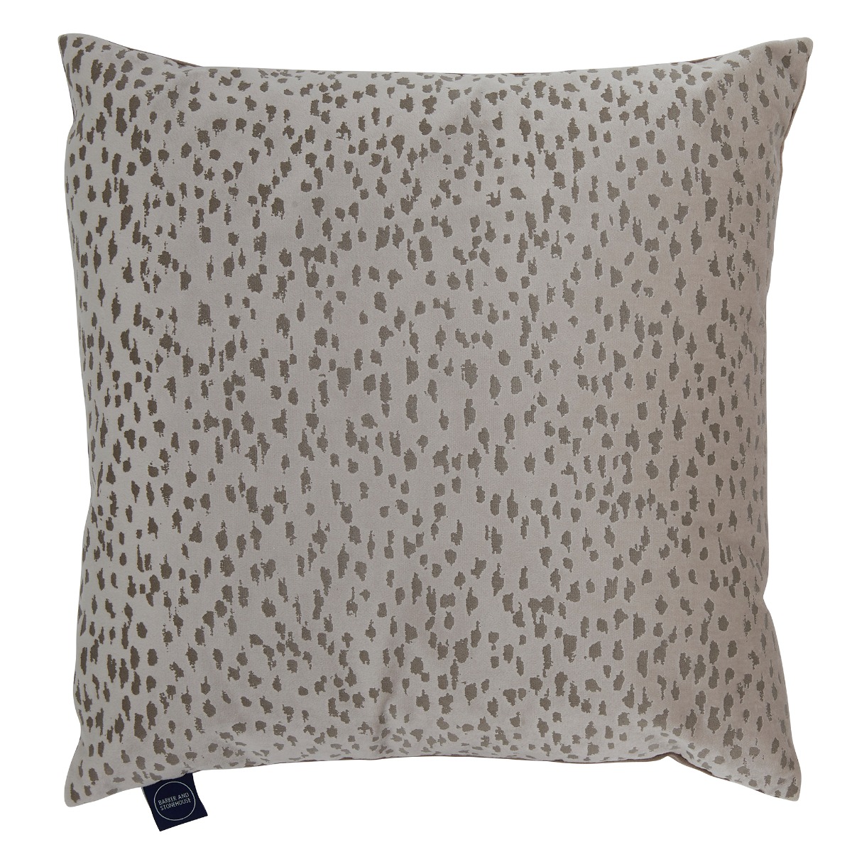 Staris Taupe Cushion, Square Fabric | Barker & Stonehouse