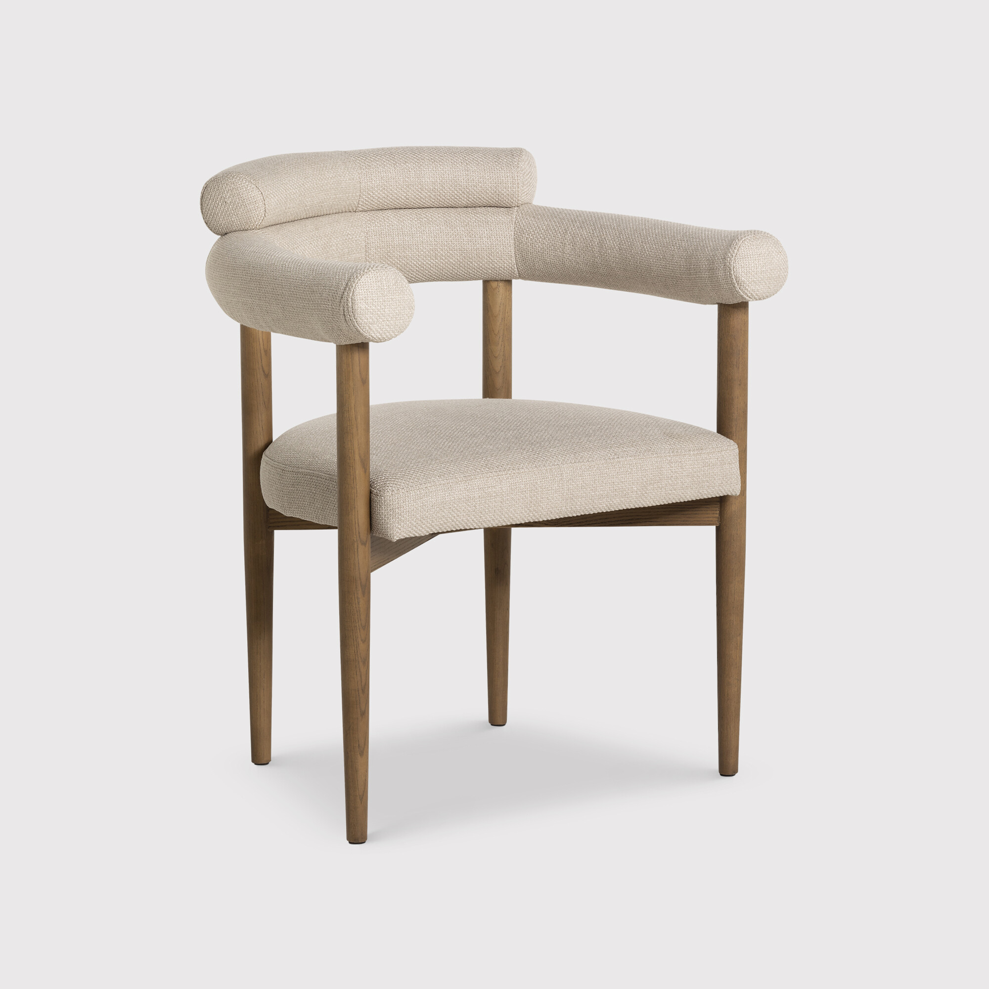 Torr Dining Chair, Neutral Fabric | Barker & Stonehouse thumbnail