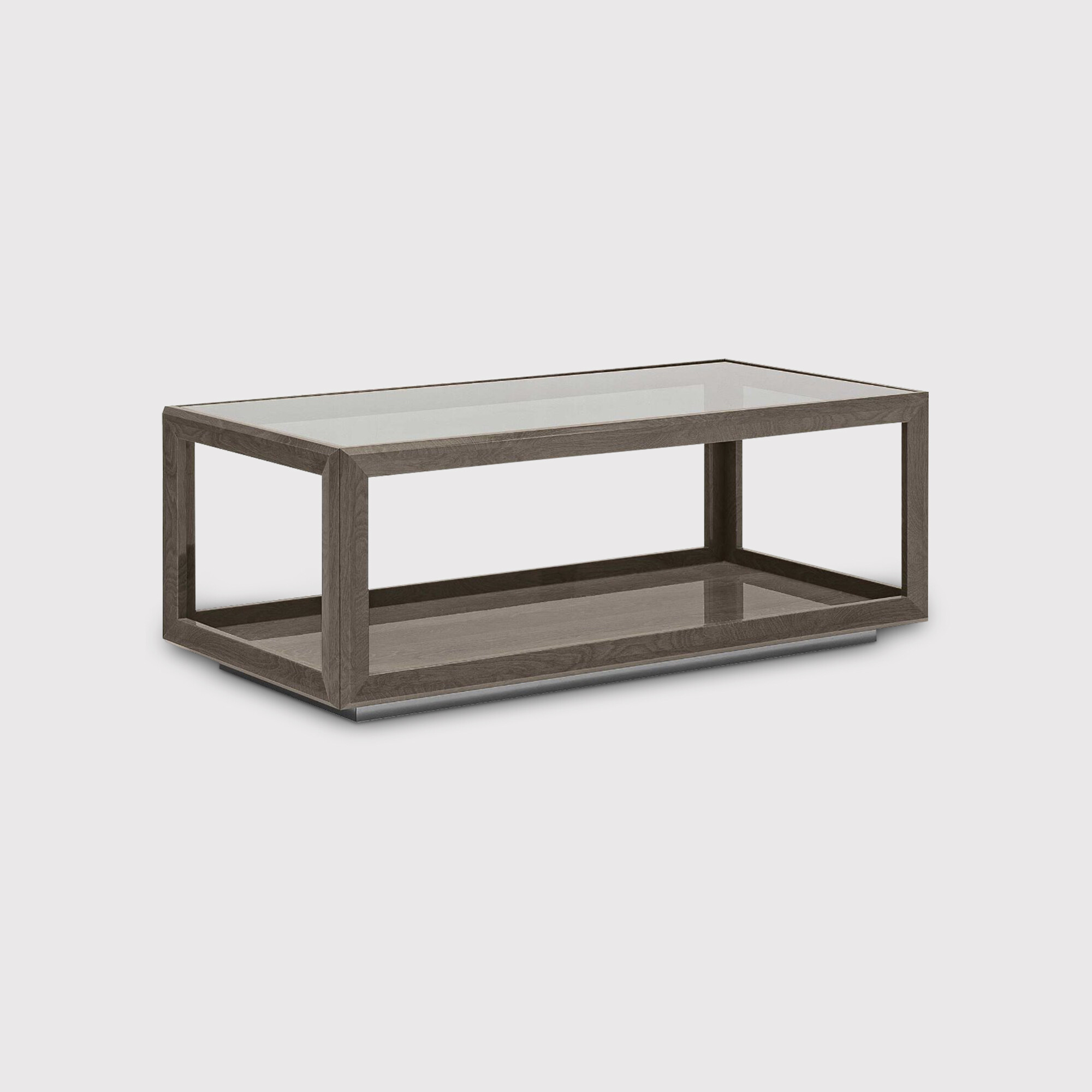 Vinci Rectangular Coffee Table, Grey Wood | Barker & Stonehouse