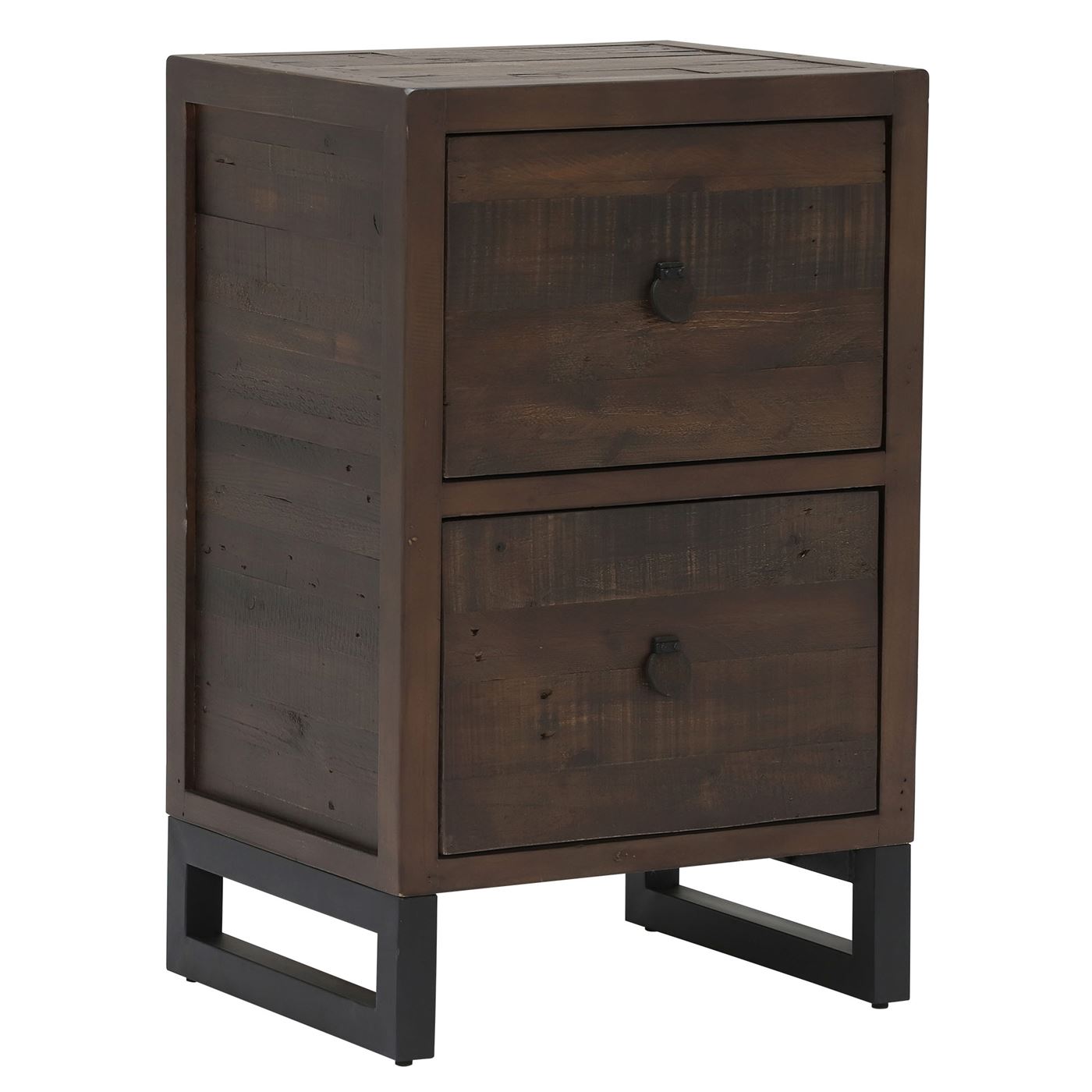 Tacoma 2 Drawer Office Cabinet, Brown | Barker & Stonehouse