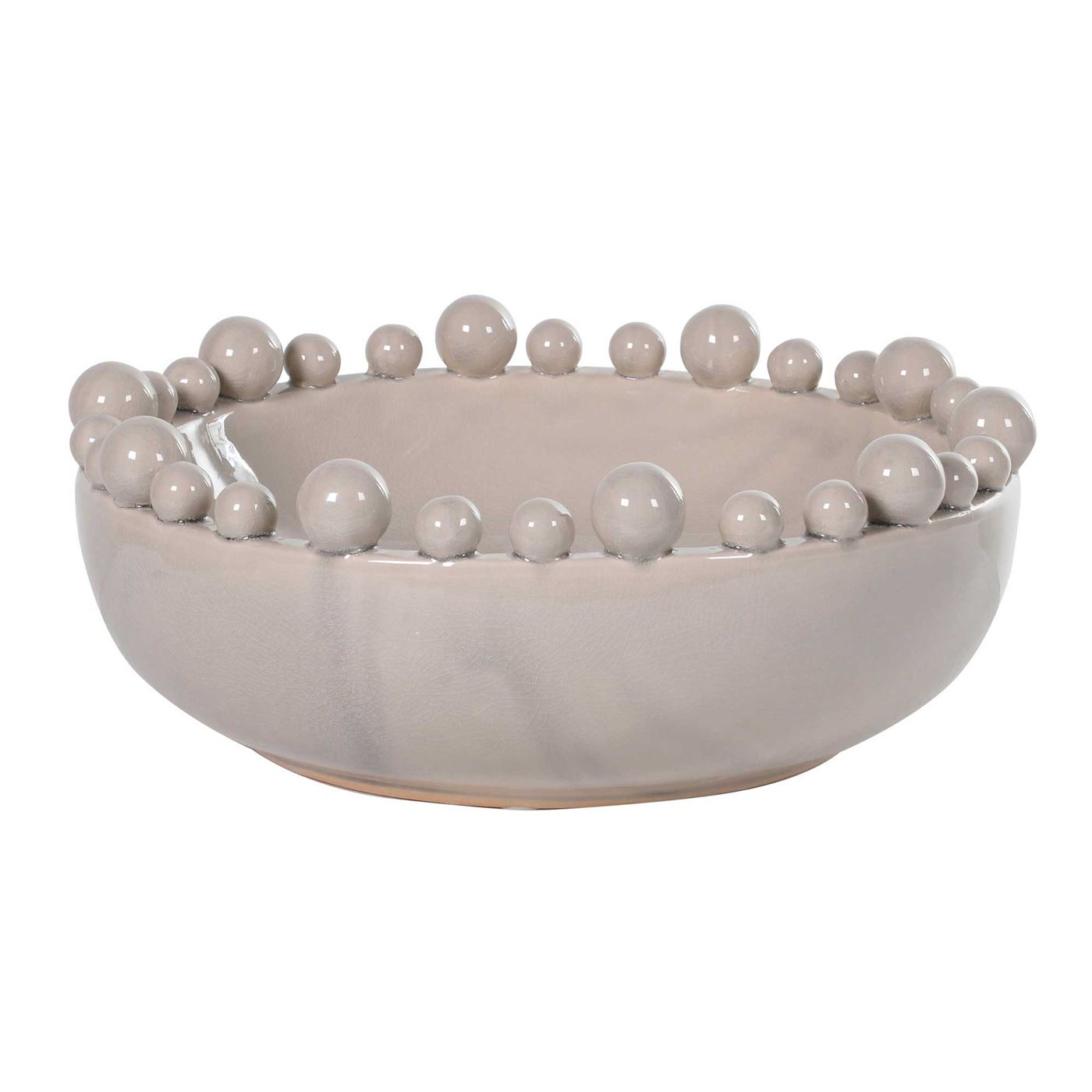 Taupe Ceramic Ball Bowl | Barker & Stonehouse