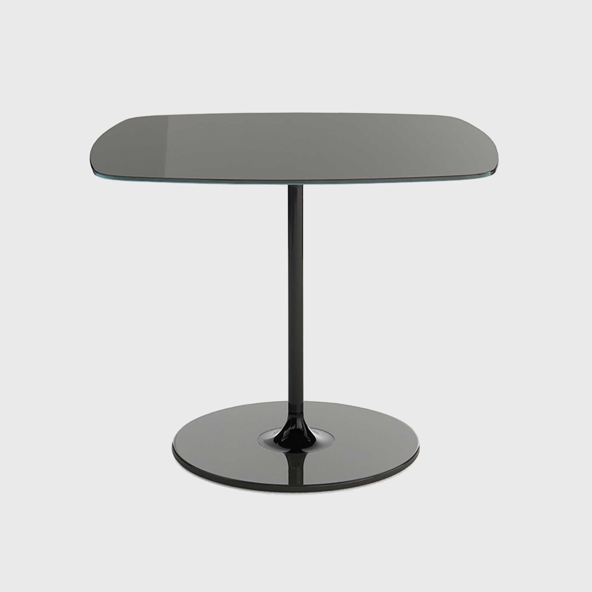 Kartell thierry side table 50x50x40 black glass