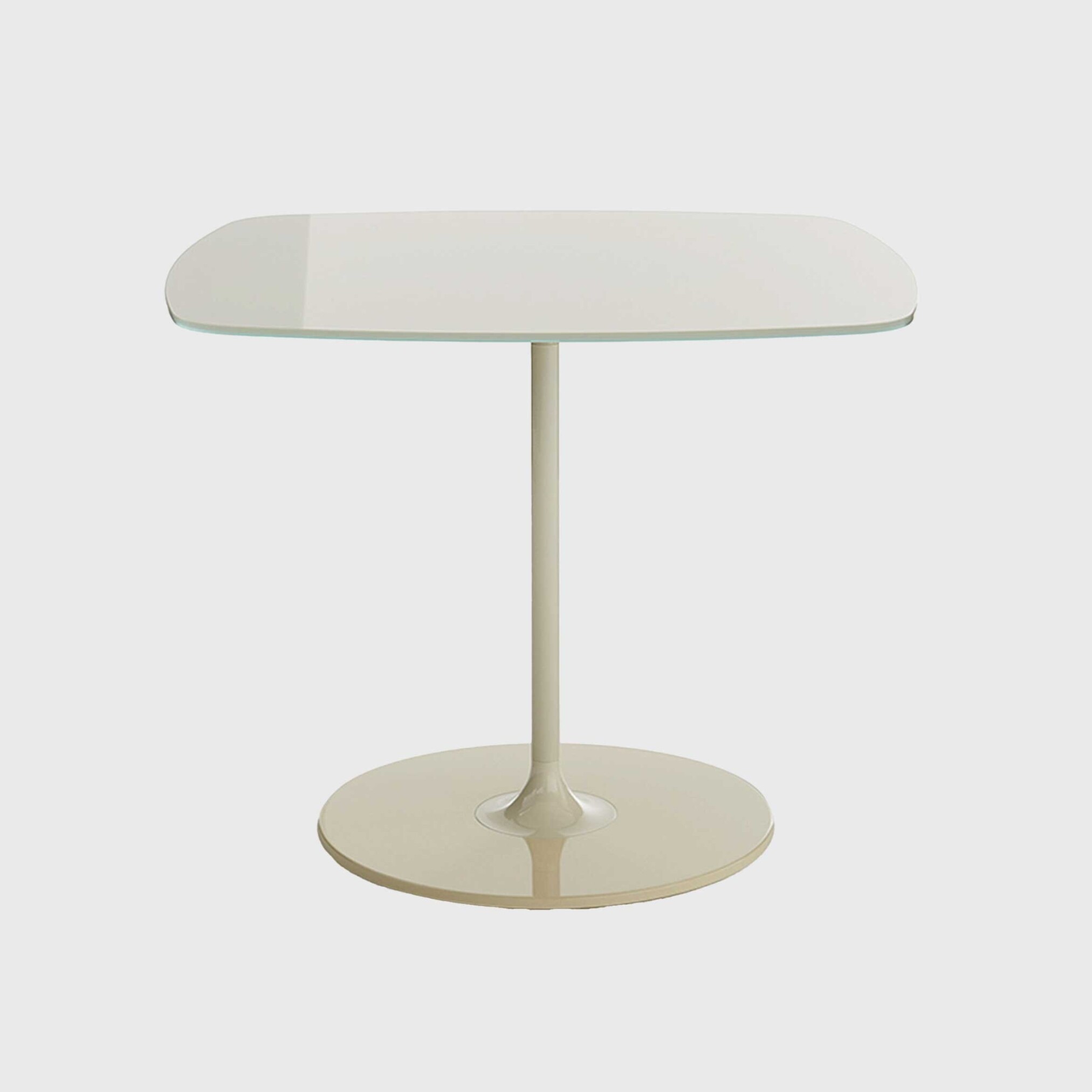 Kartell thierry side table 50x50x40 white glass