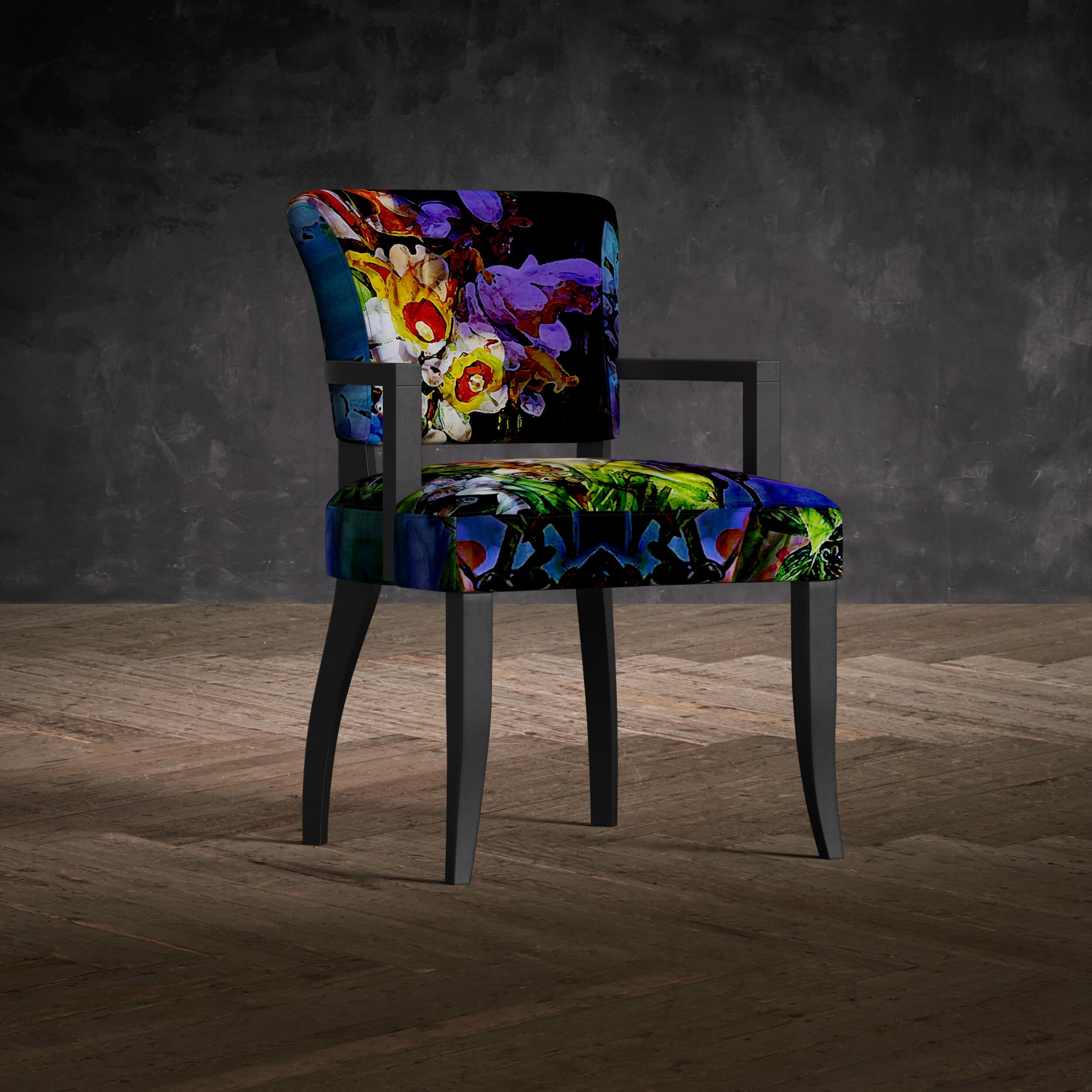 Timothy oulton mimi dining chair with arms velvet