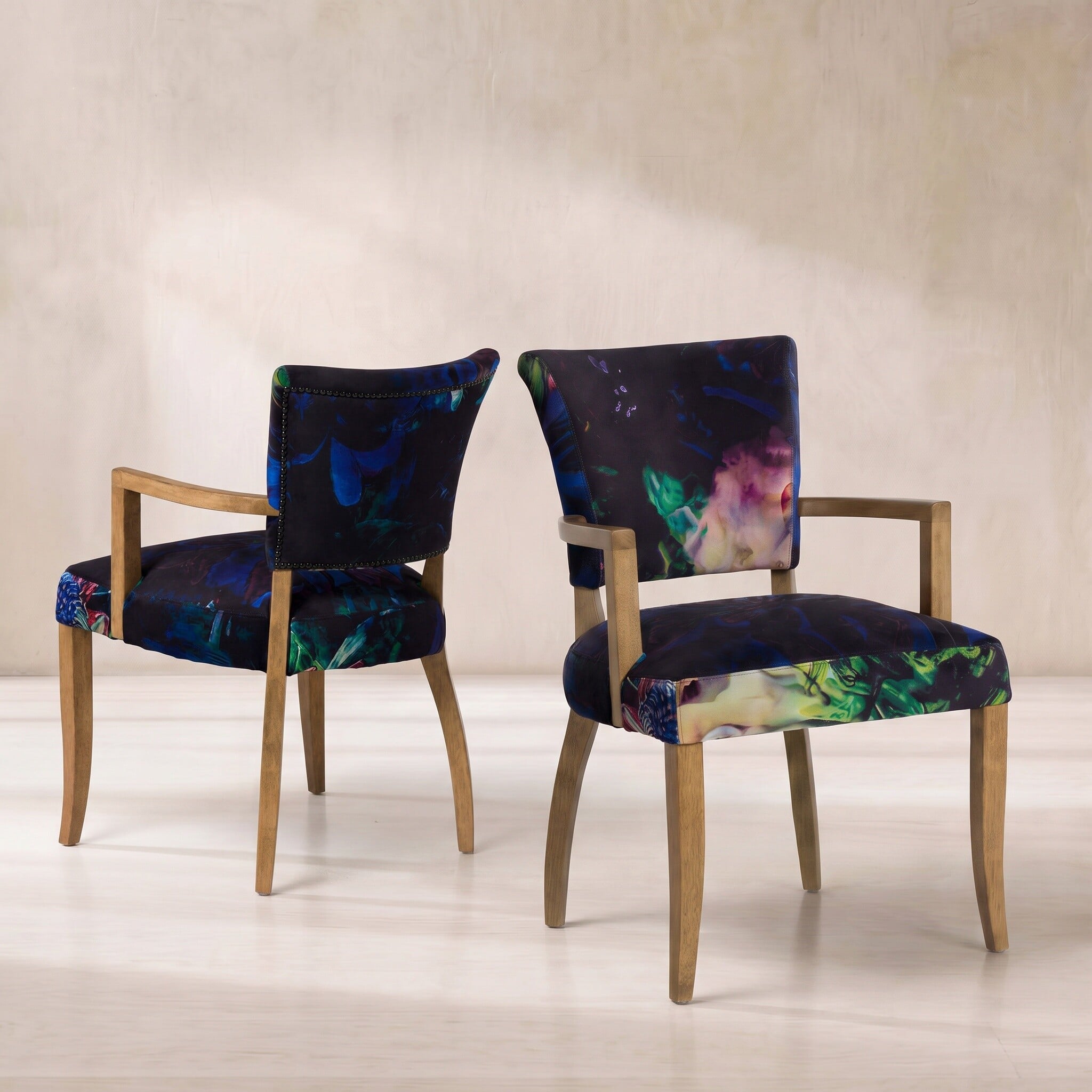 Timothy oulton mimi dining chair with arms velvet