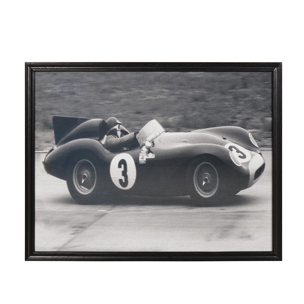 Timothy Oulton Racecar Black Art Print, Square | Barker & Stonehouse