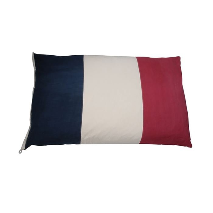 Timothy Oulton Flag Small Cushion France, Square, Blue Fabric | Timothy Oulton