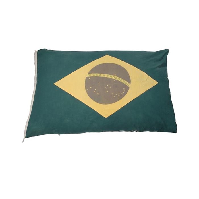 Timothy Oulton Flag Cushion Small, Square, Green Fabric | Barker & Stonehouse