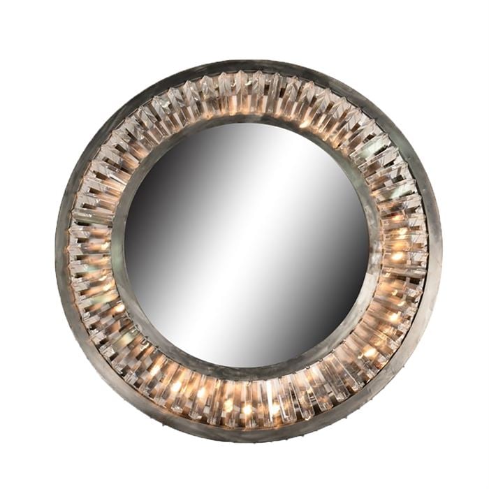 Photo of Timothy oulton rex mirror round in round in neutral