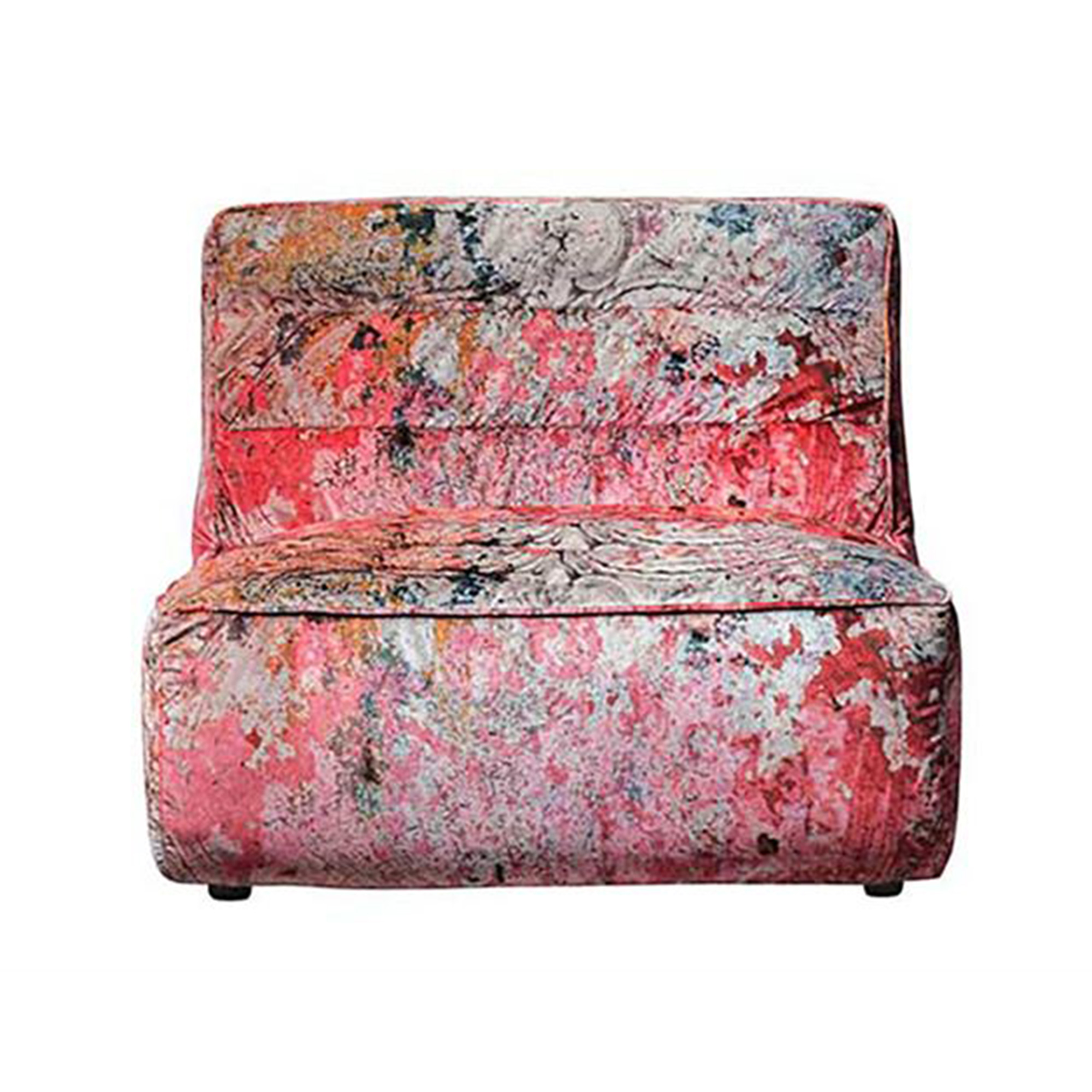 Timothy Oulton Shabby Sectional 1 Seater Modular Sofa, Pink Fabric | Barker & Stonehouse