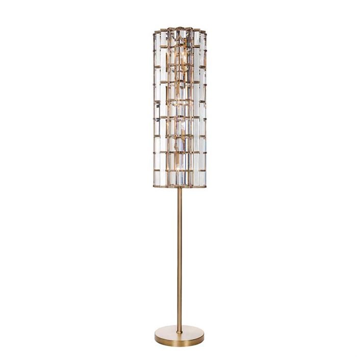 Timothy Oulton Night Rod Floor Lamp, Brown Metal | Barker & Stonehouse