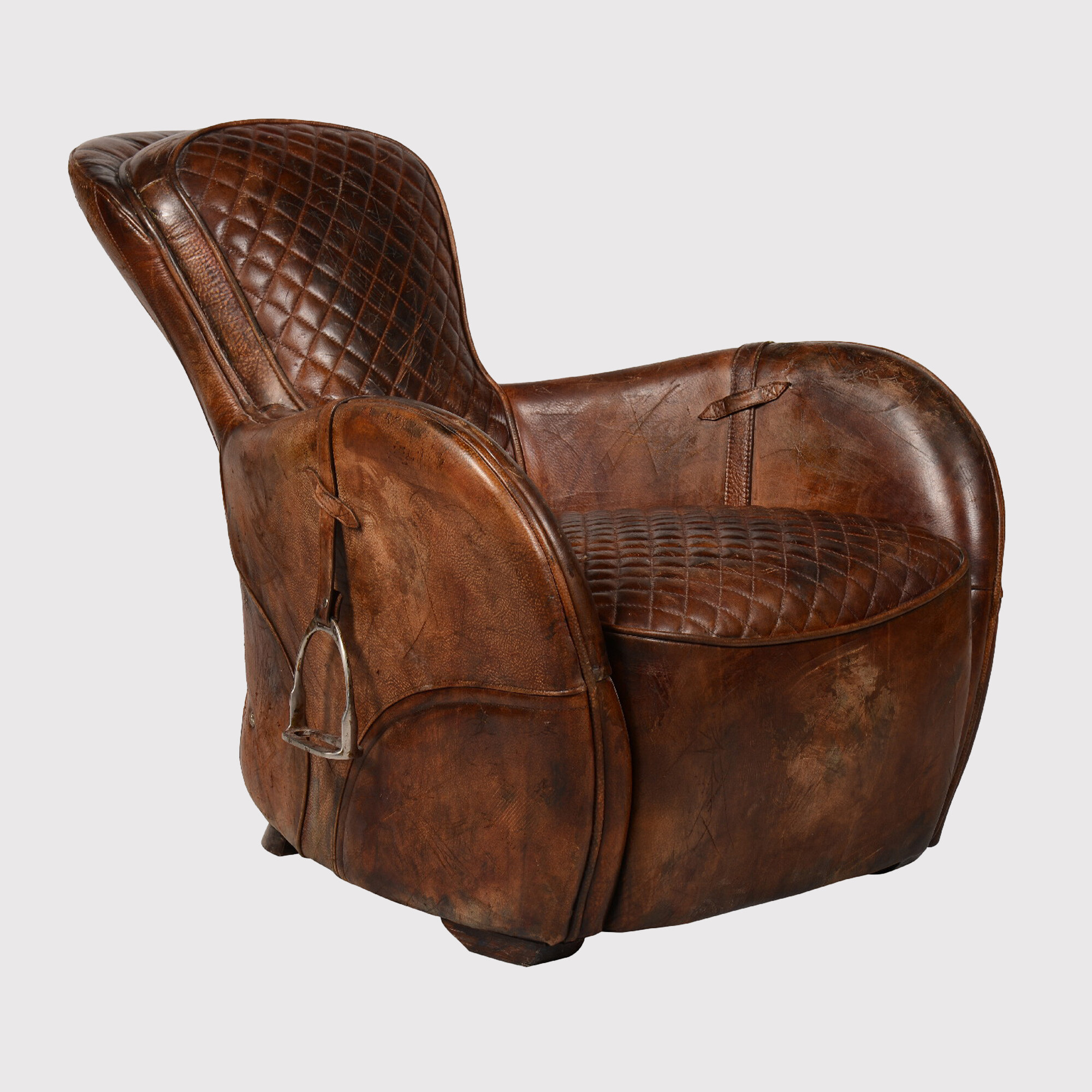 Timothey Oulton Saddle Hand-distressed Aniline Leather with