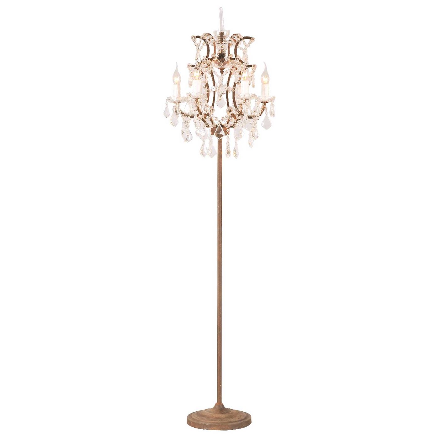 Photo of Timothy oulton crystal floor lamp in brown