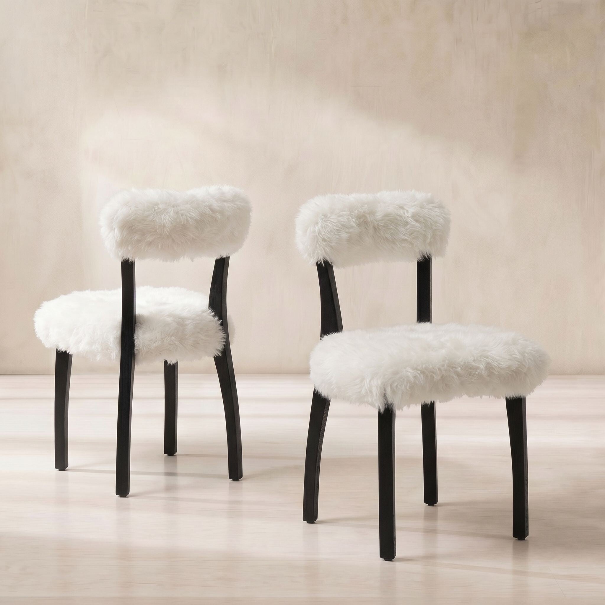Timothy oulton cabin dining chair in white fabric