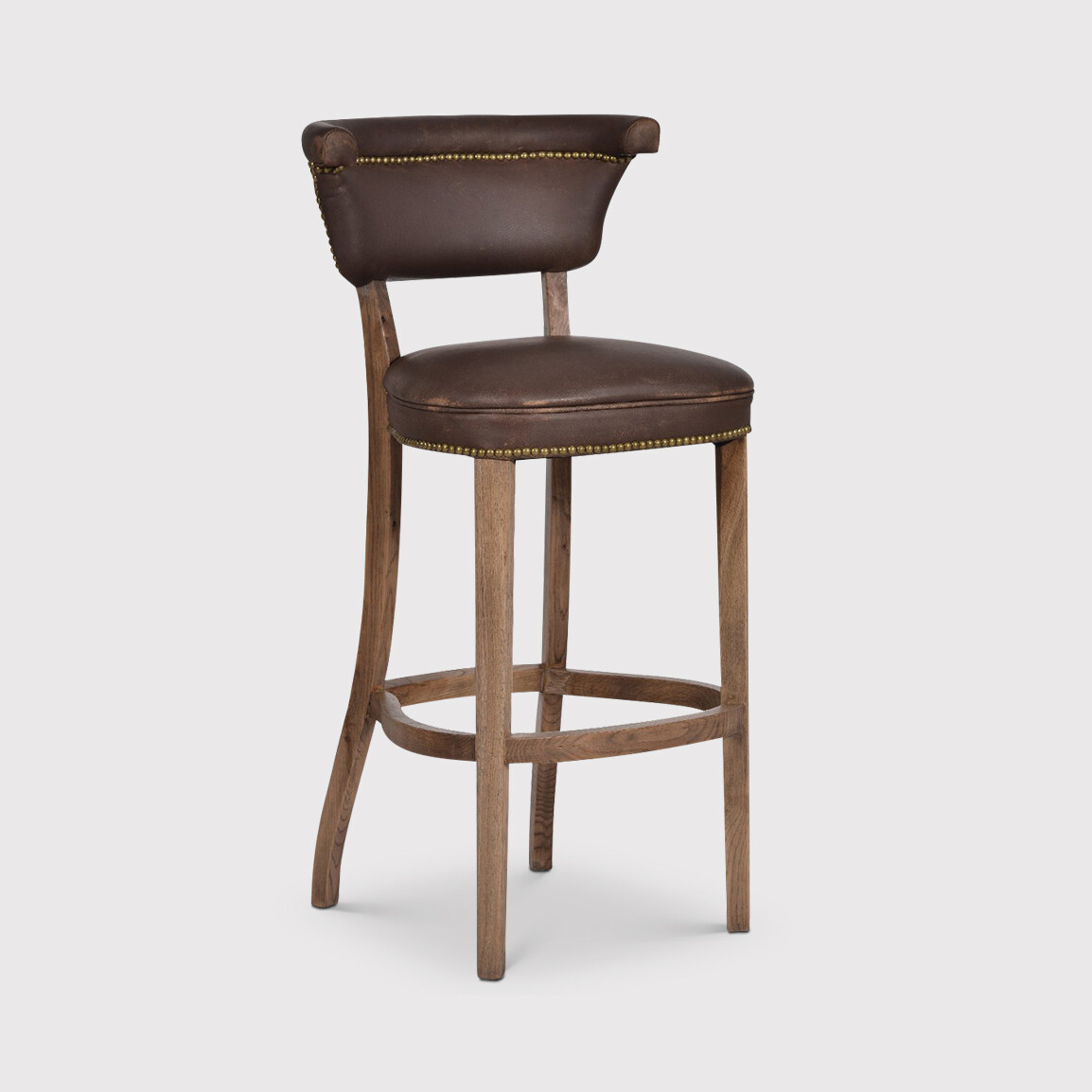 Timothy Oulton Angeles Barstool, Brown Leather | Barker & Stonehouse Timothy Oulton Angeles Barstool, Brown Leather | Barker & Stonehouse